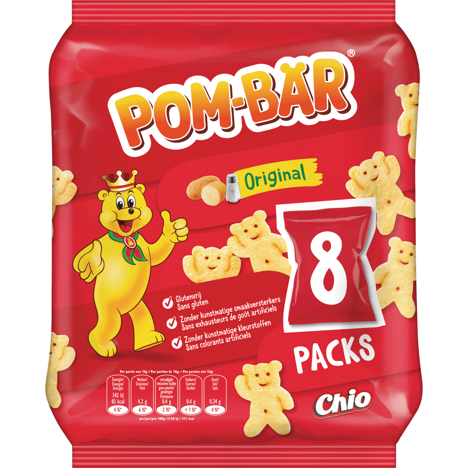 Chio Pom bar original multipack 8 stuks