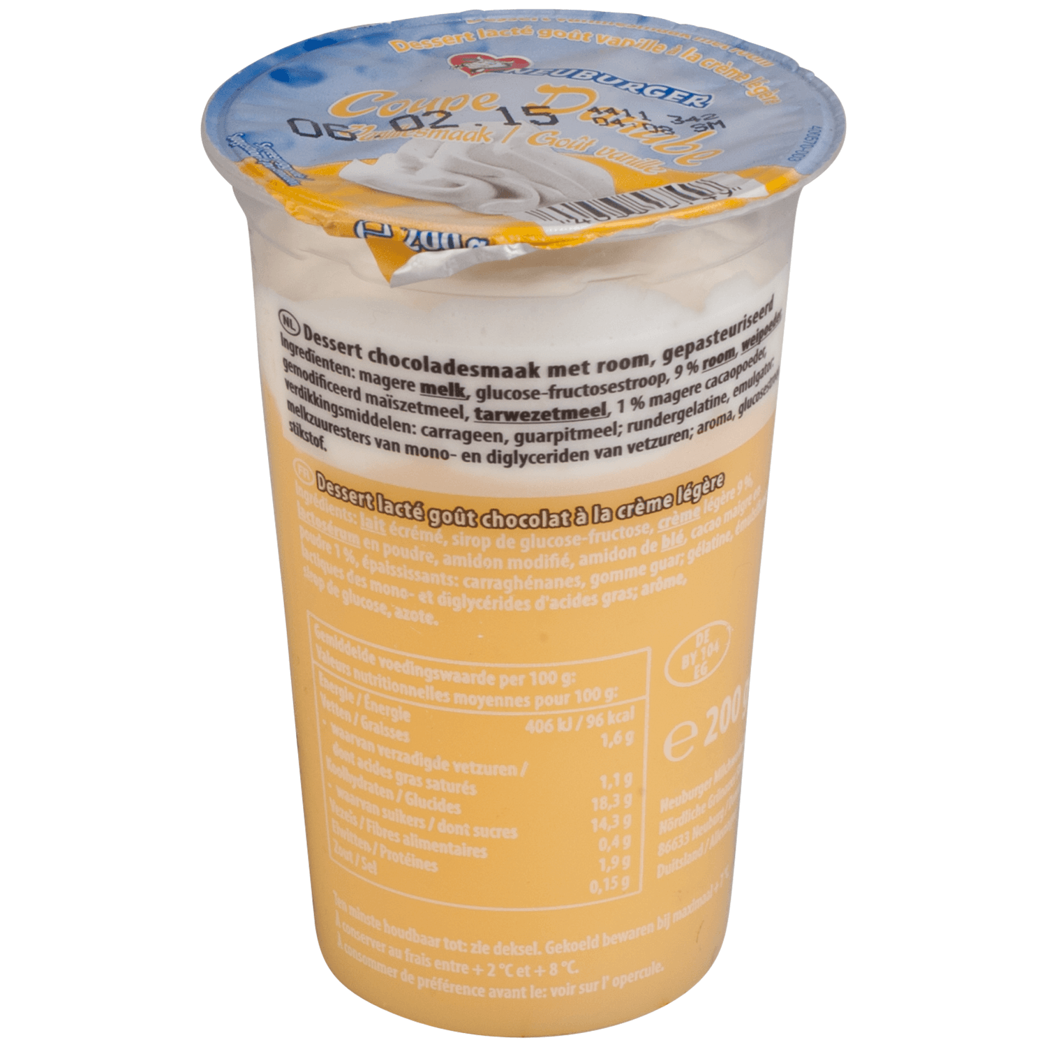 Neuburger Vanille toetje met room