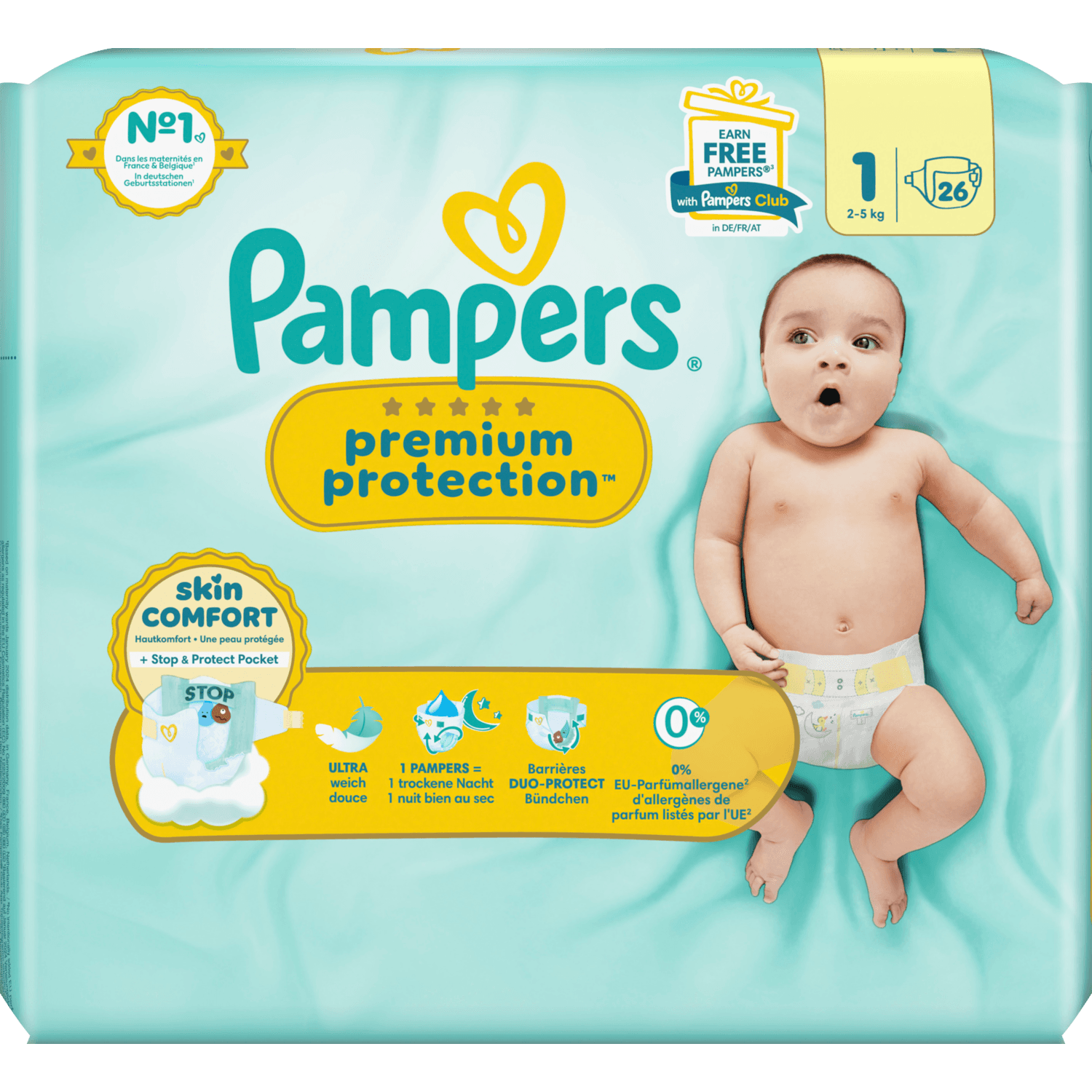 Pampers Premium protection maat 1