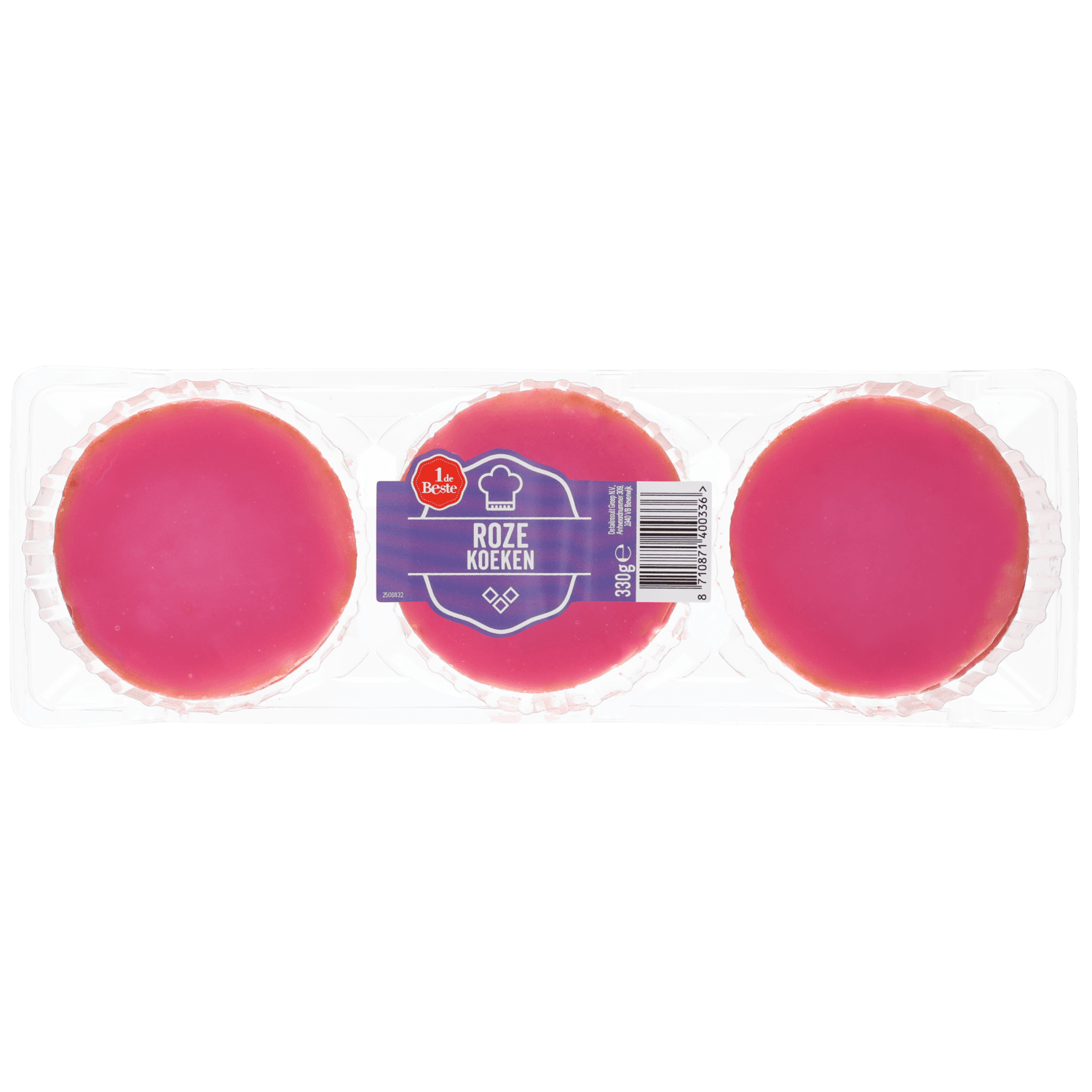 1 De Beste Roze koeken 6 stuks