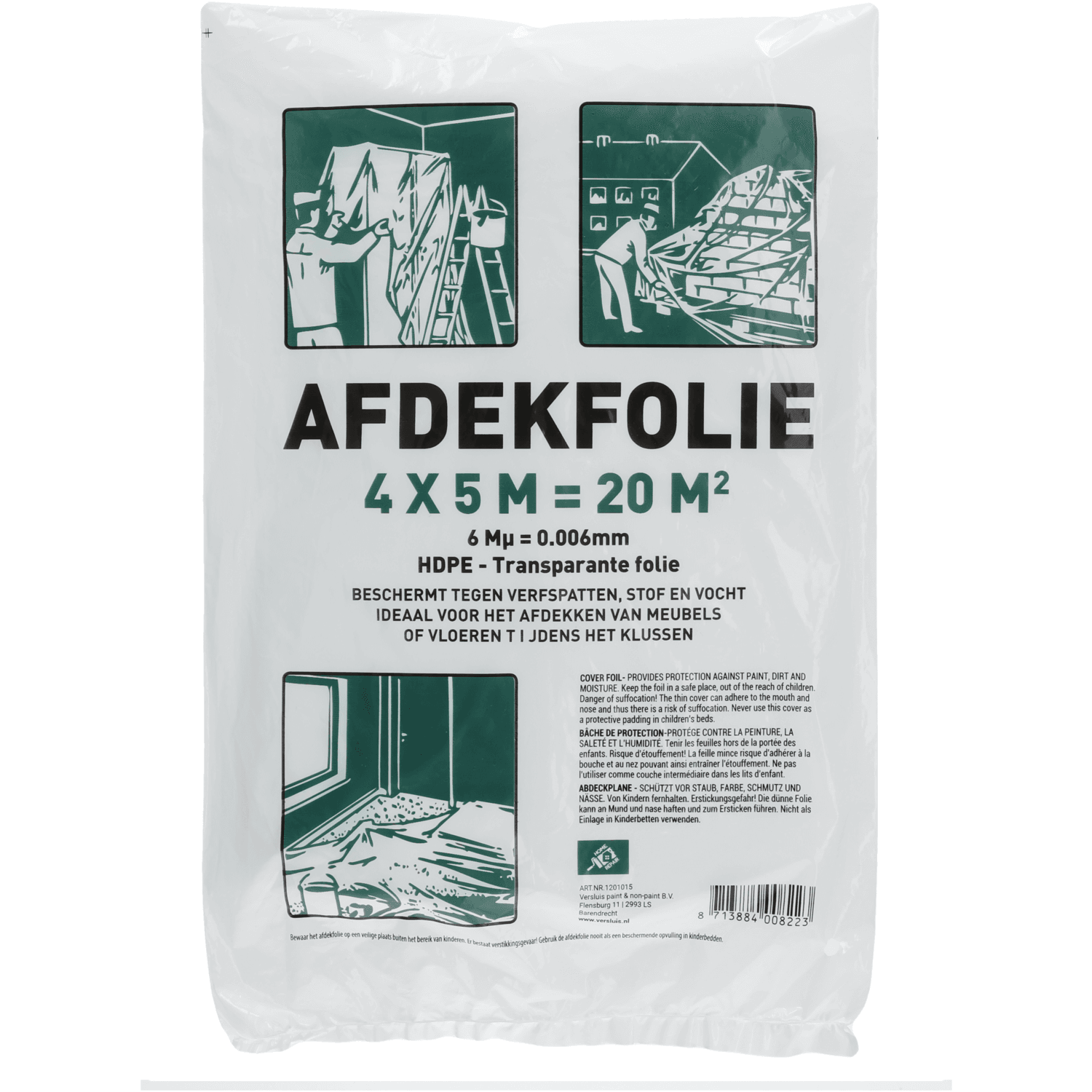 Afdekfolie 4x5mtr