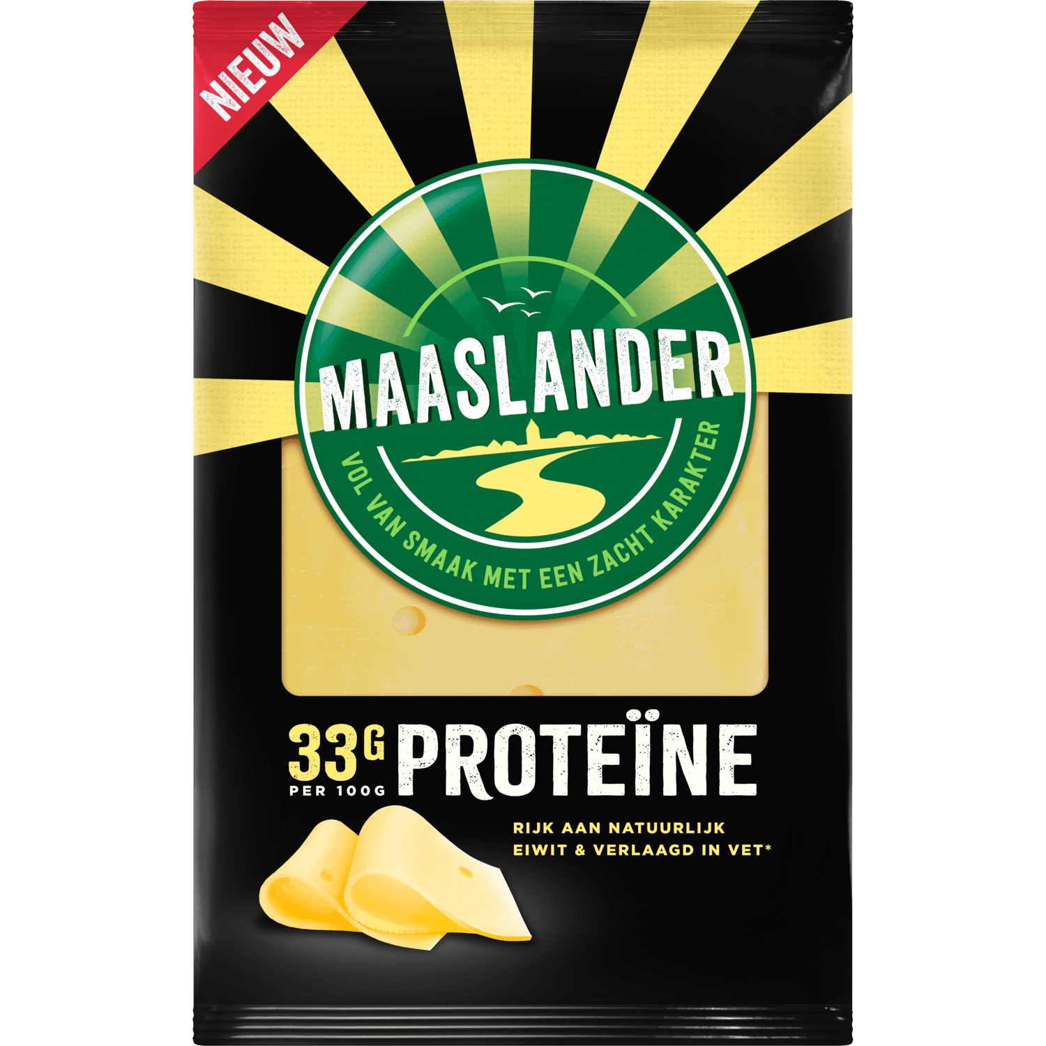 Maaslander Kaas proteine plakken