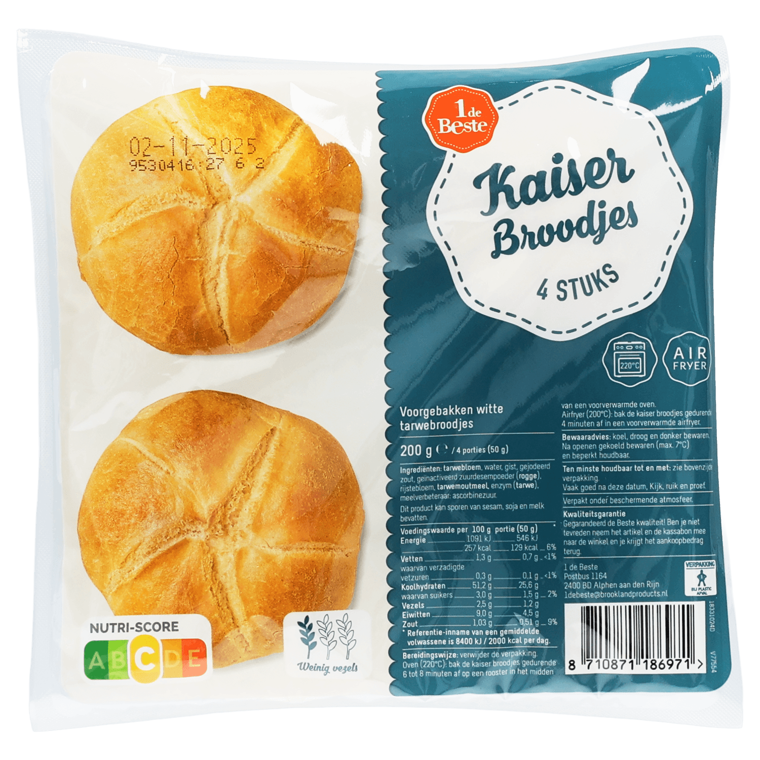 1 De Beste Kaiserbroodje 4 stuks