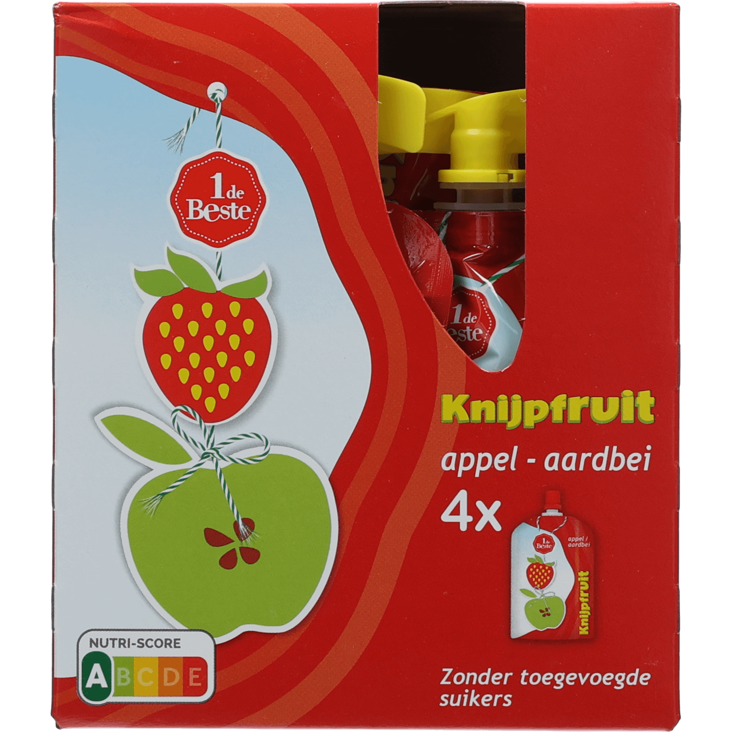 1 De Beste Knijpfruit appel/aardbei