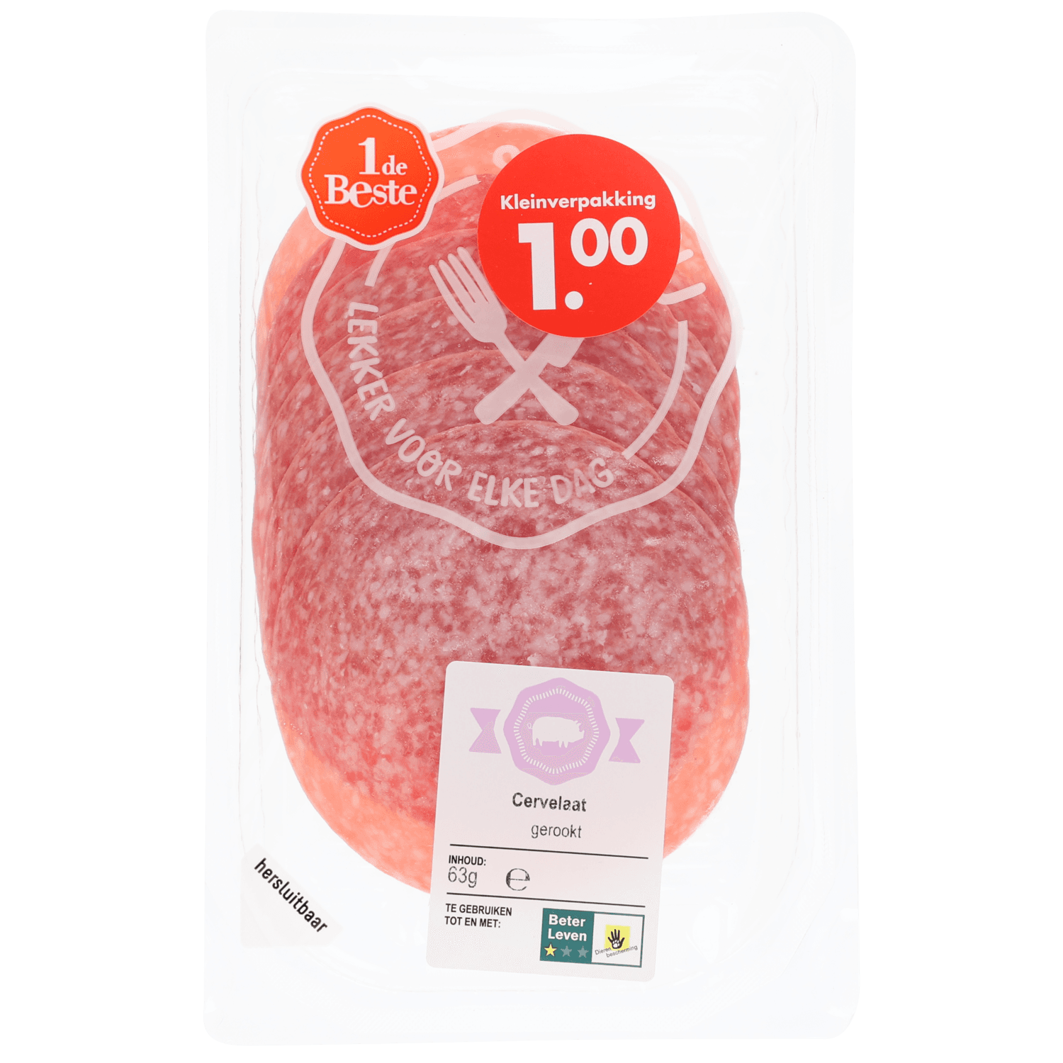 1 De Beste Cervelaat gerookt