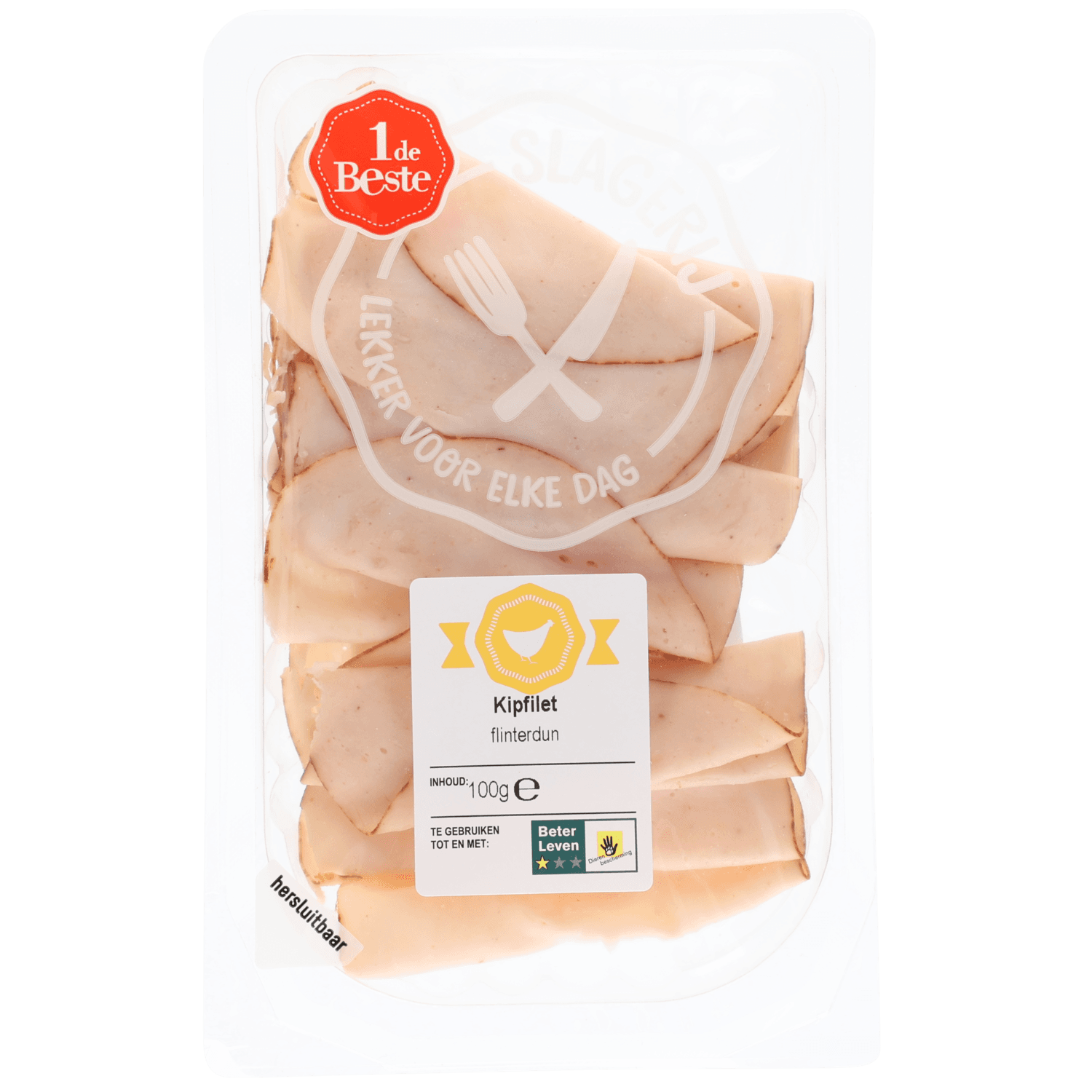 1 De Beste Kipfilet flinterdun