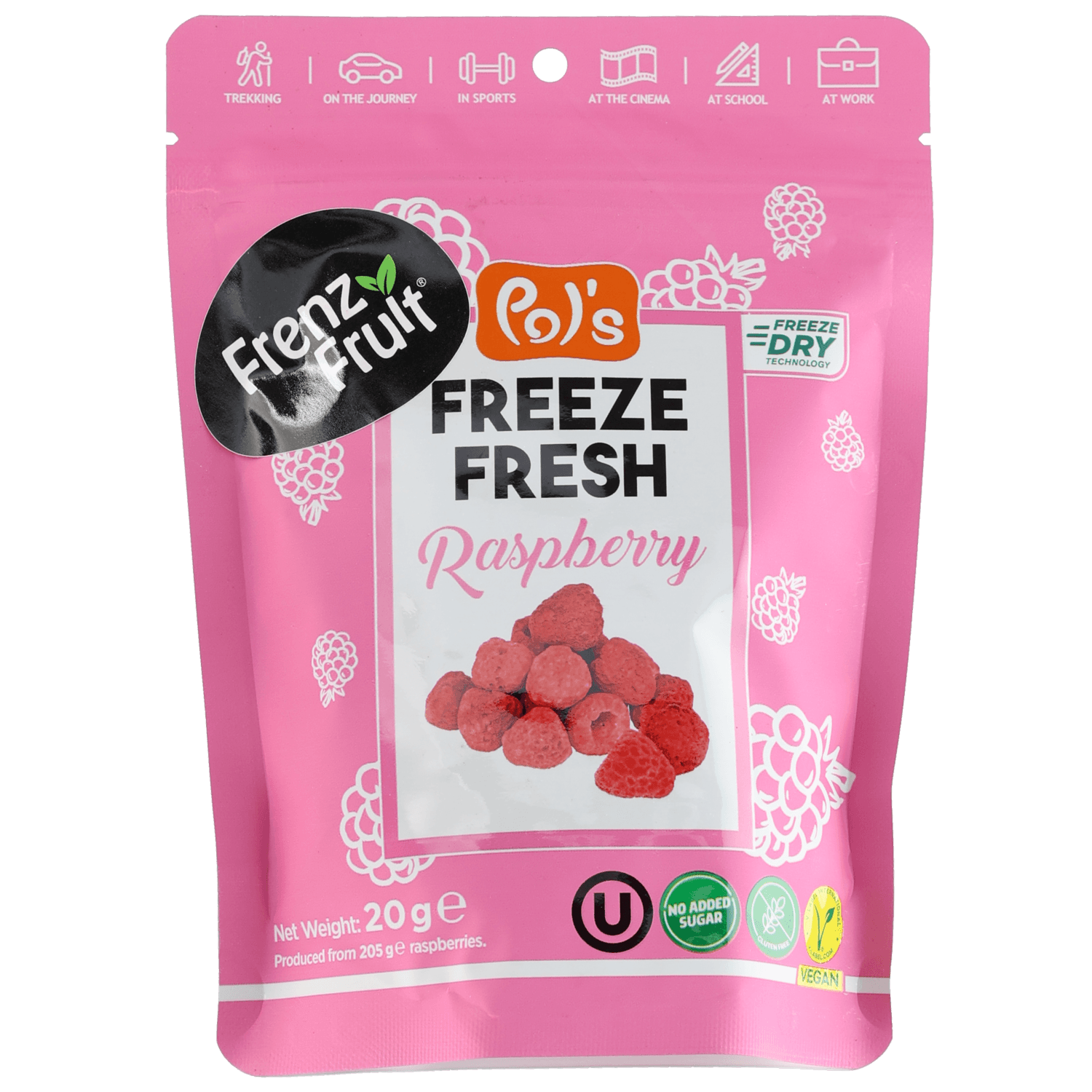 Frenzy Fruit Gevriesdroogde framboos