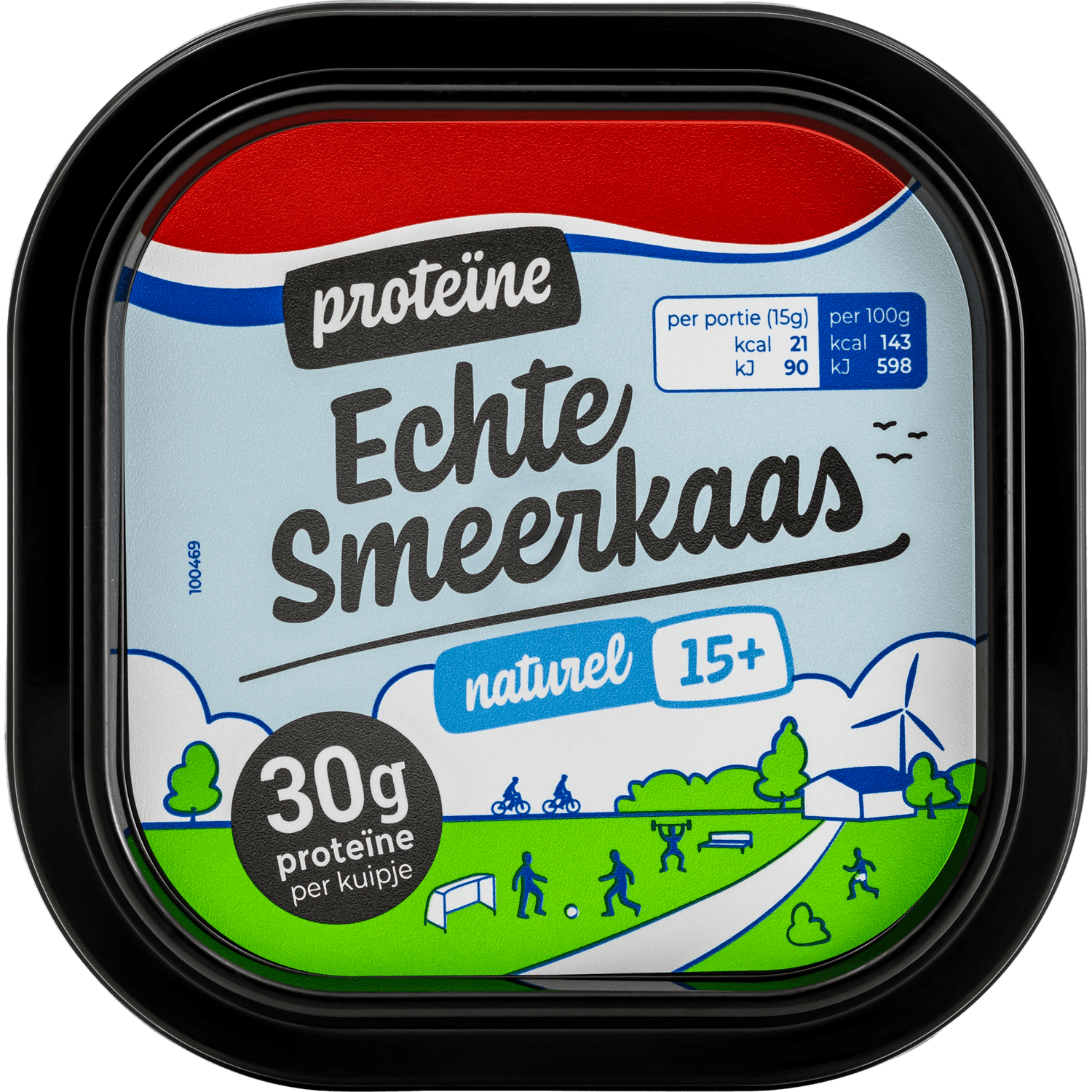 Echte Smeerkaas proteine naturel 15+