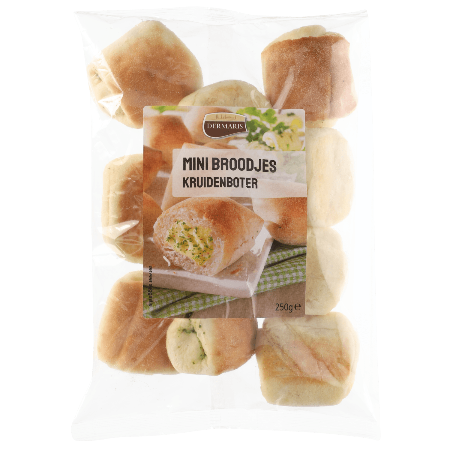 Mini broodjes met kruidenboter
