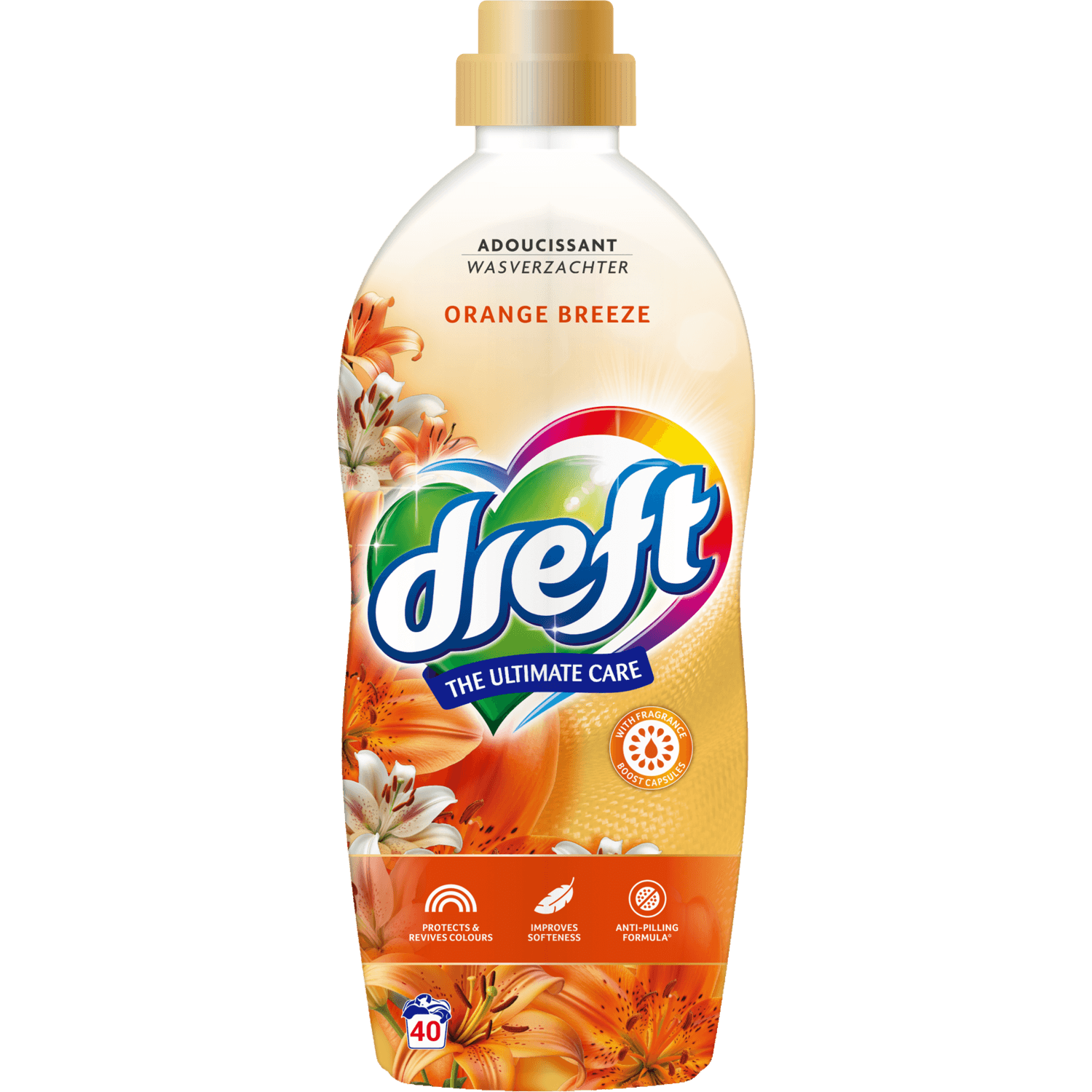 Dreft Wasverzachter orange breeze 40 wasbeurten