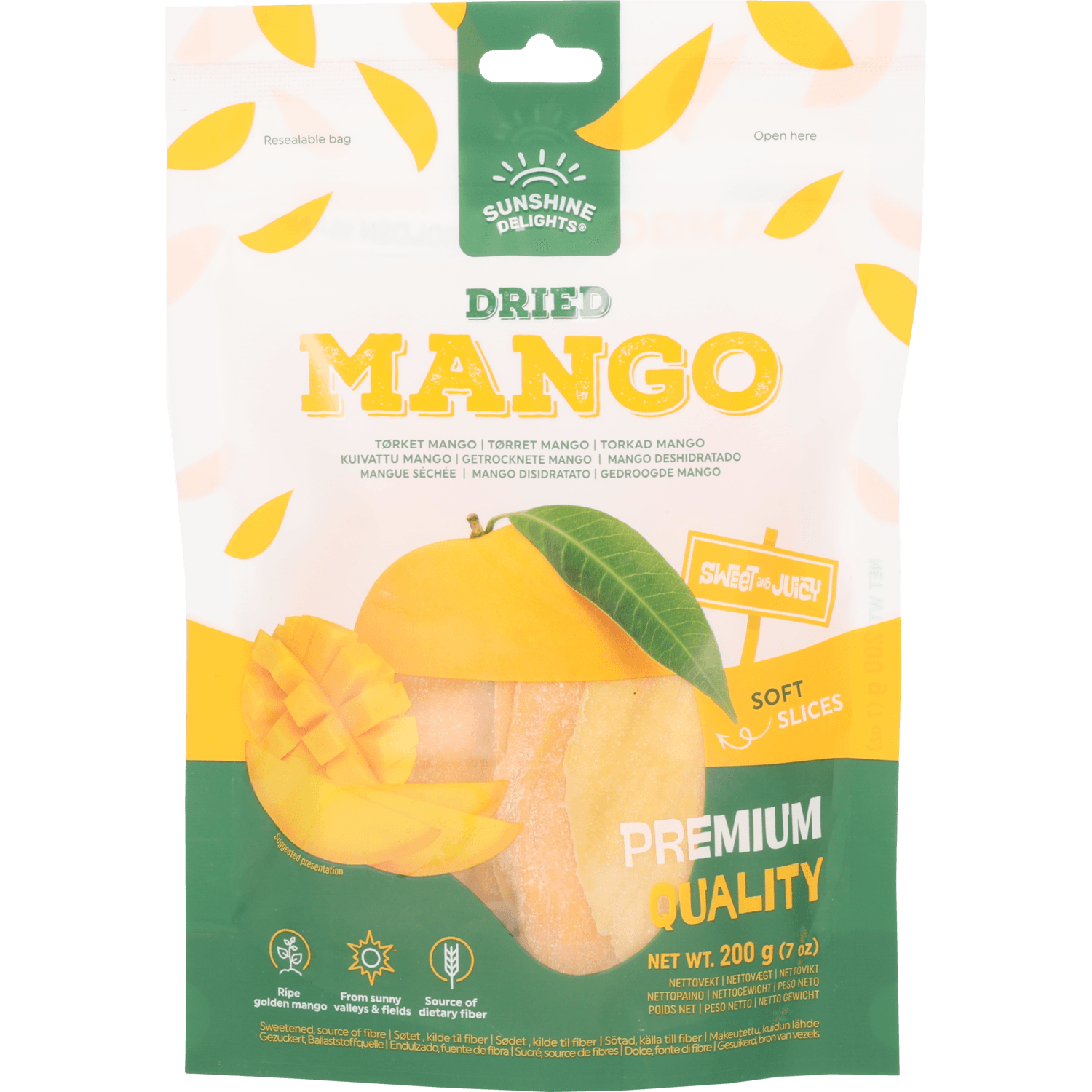 Sunshine Delights Gedroogde mango