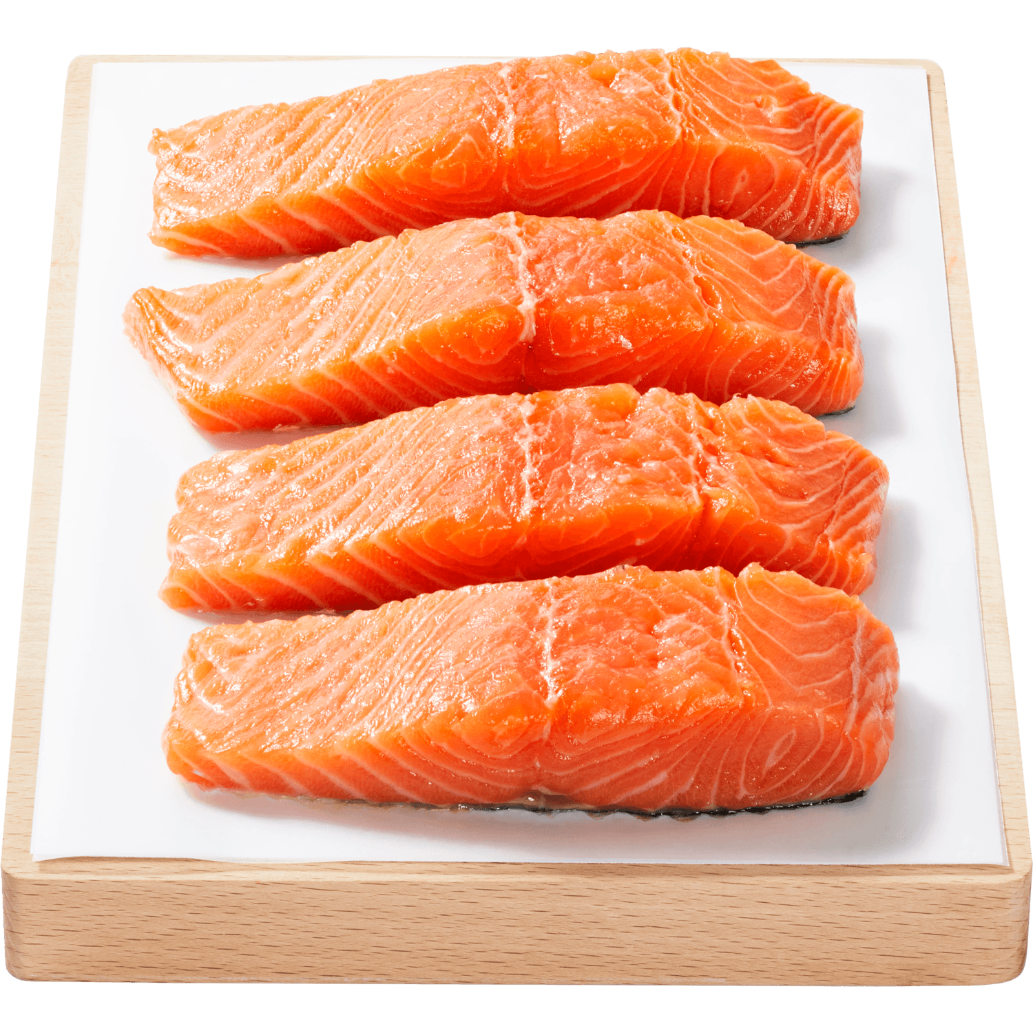 Zalmfilet op huid 4 st.