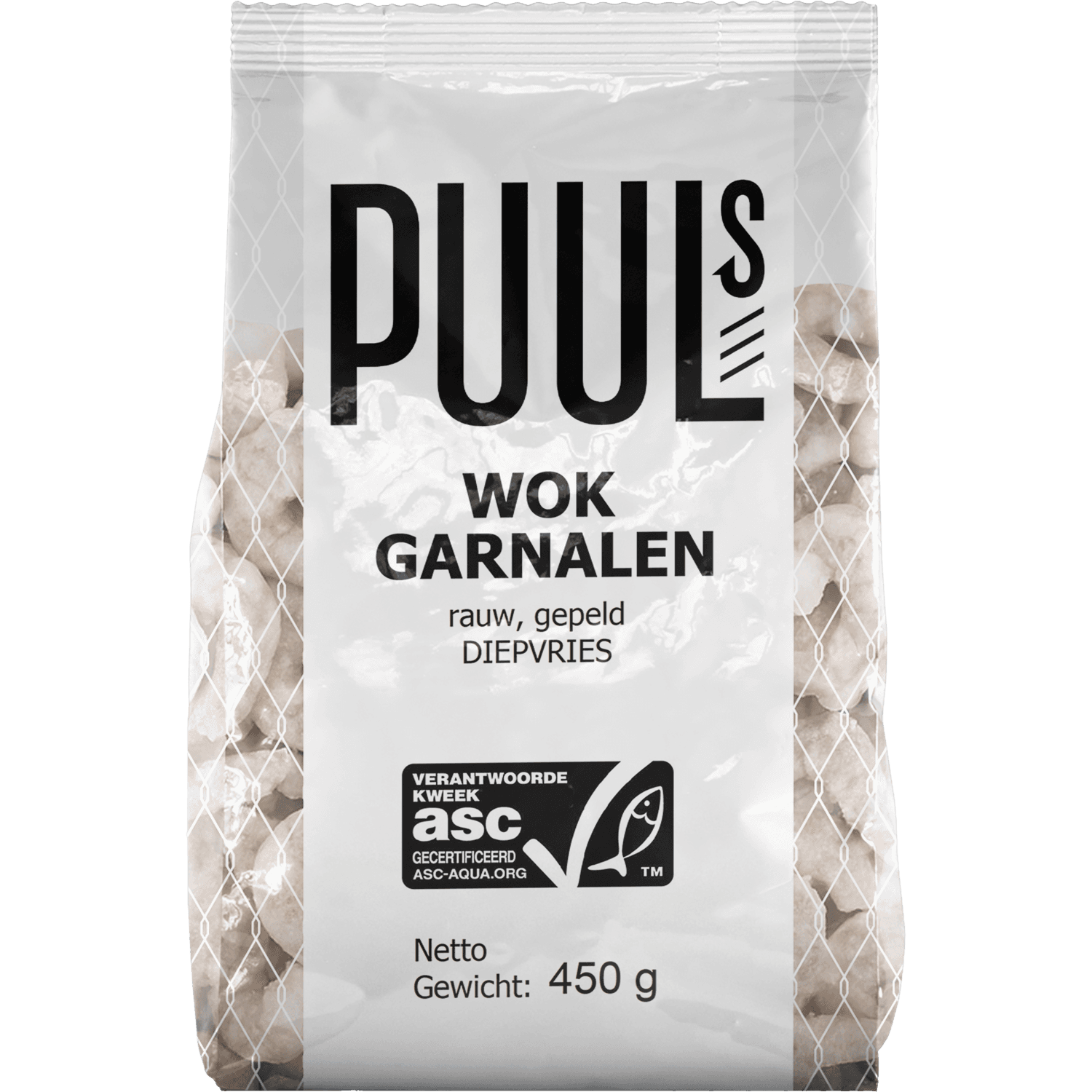 Klaas Puul Wok garnalen naturel