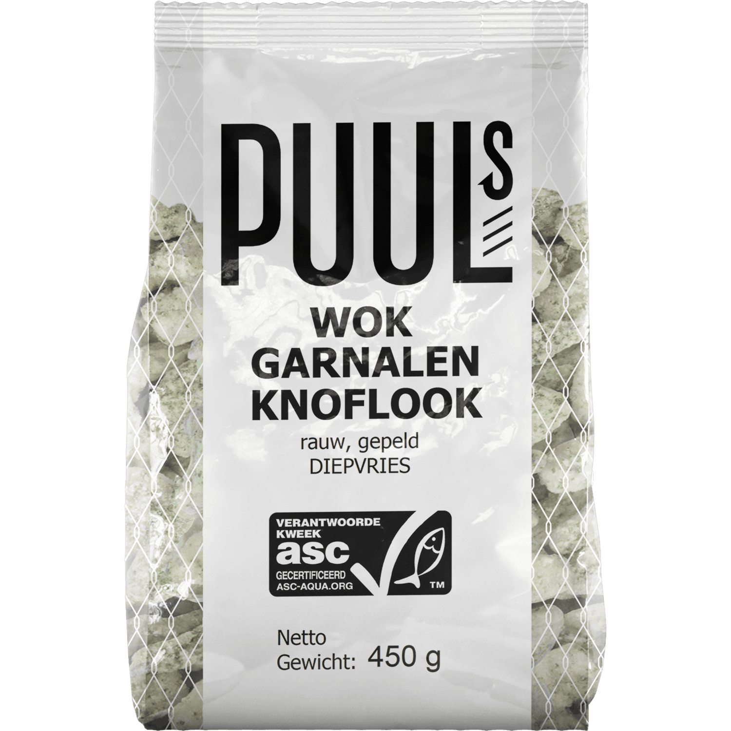 Klaas Puul Wok garnalen knoflook