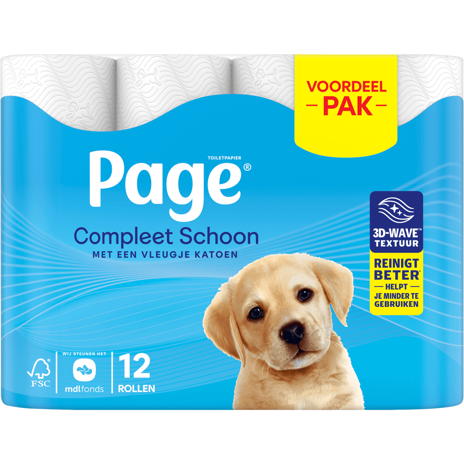 Page Toiletpapier 12 rollen compleet schoon