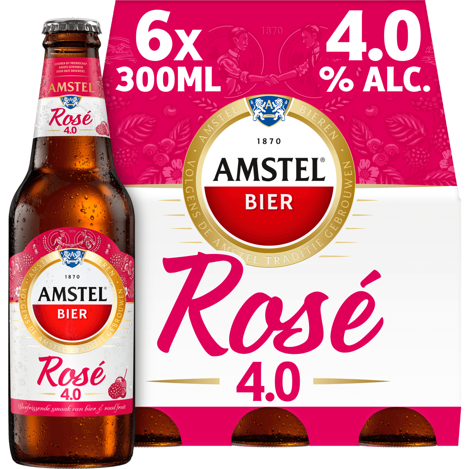 Amstel Rose bier 6x33cl