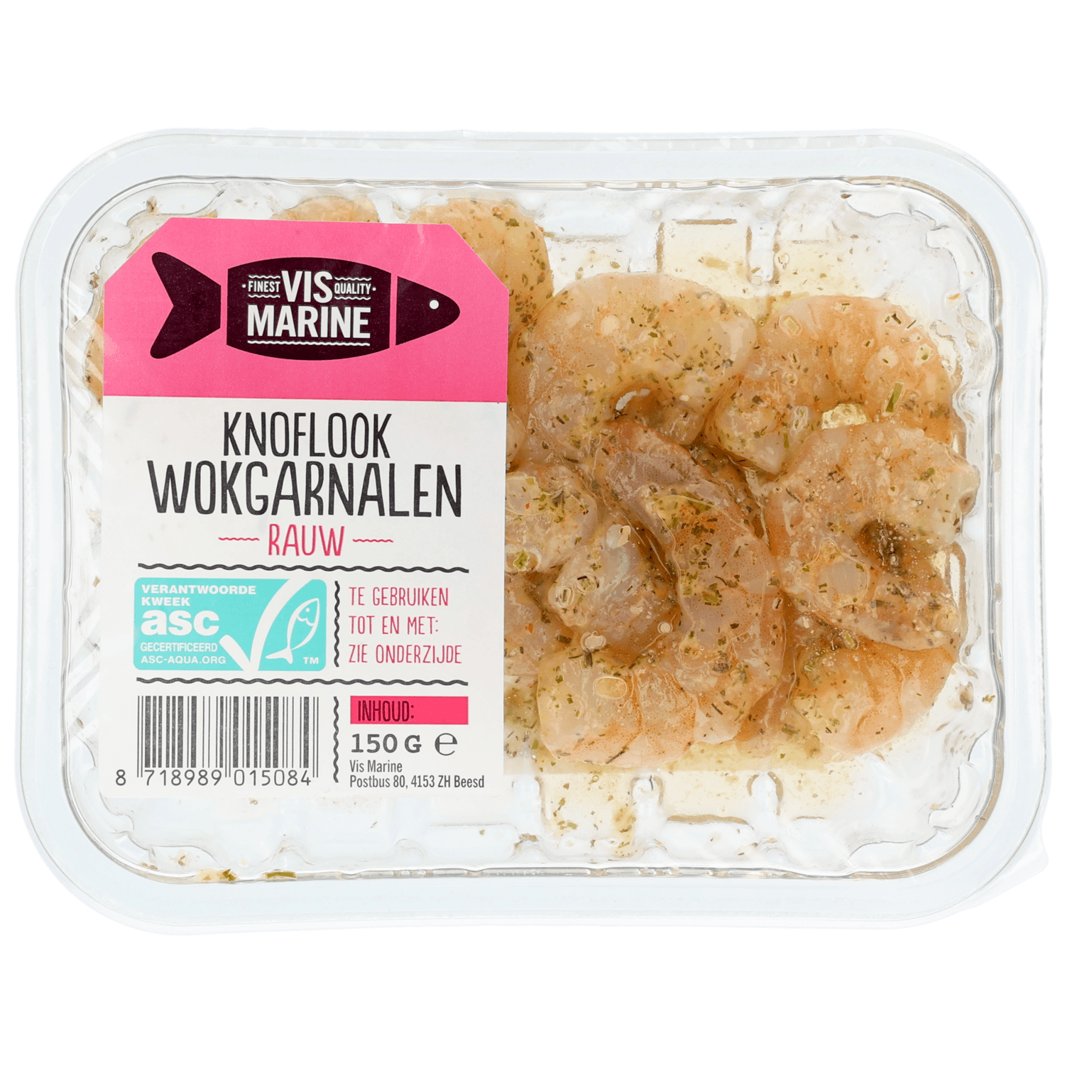 Vis Marine Wokgarnalen knoflook groot