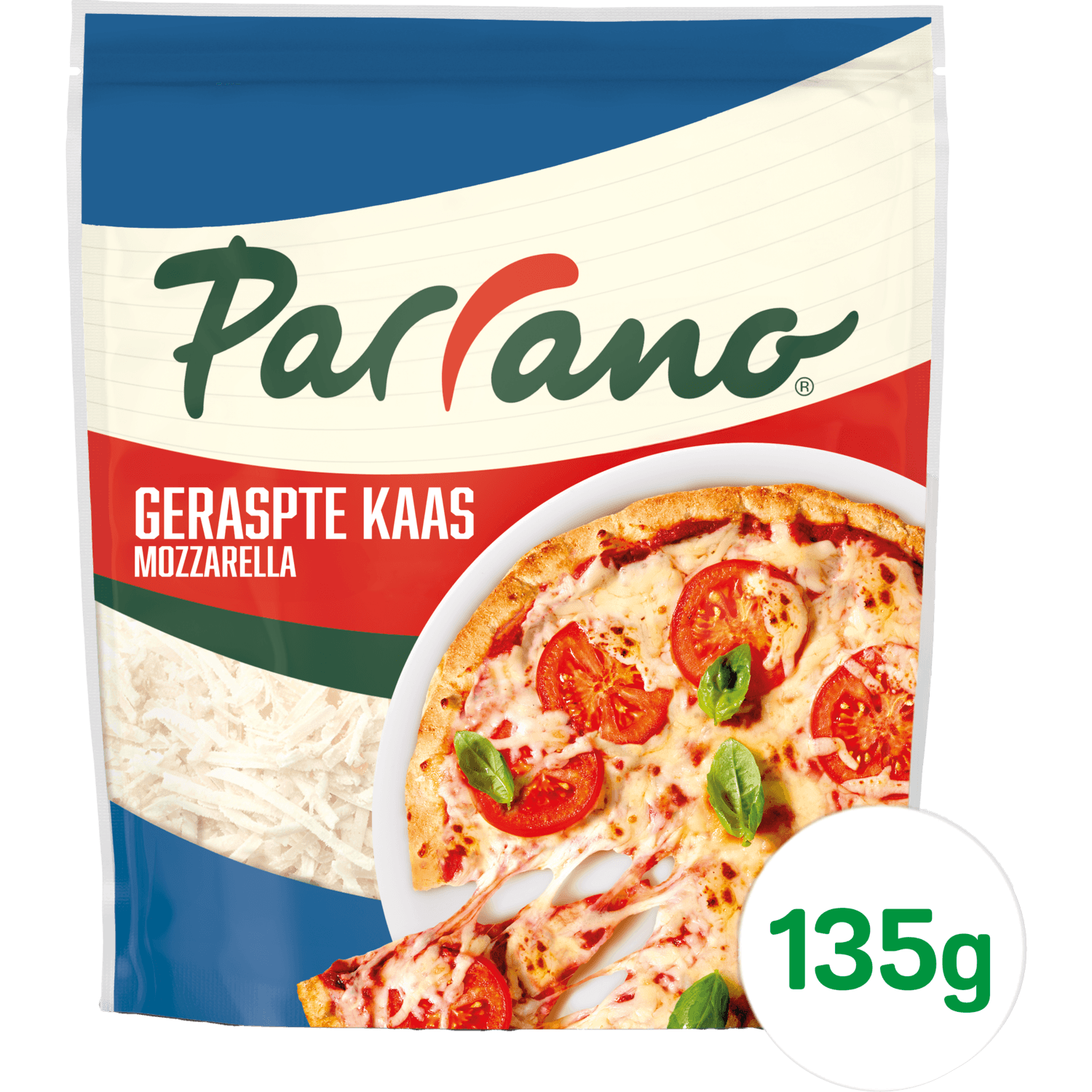 Parrano Mozzarella geraspt