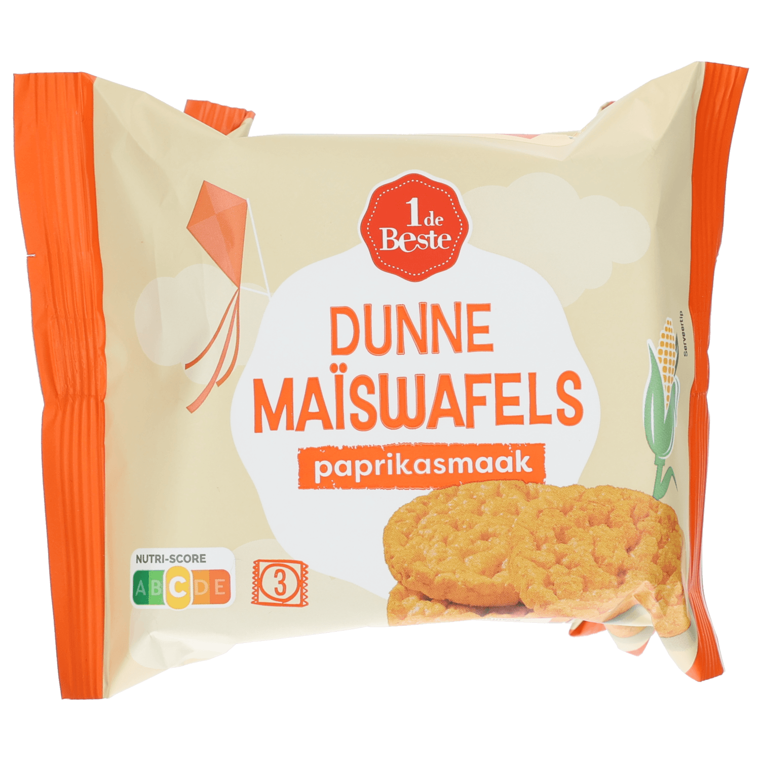 1 De Beste maiswafels paprika 4x3st
