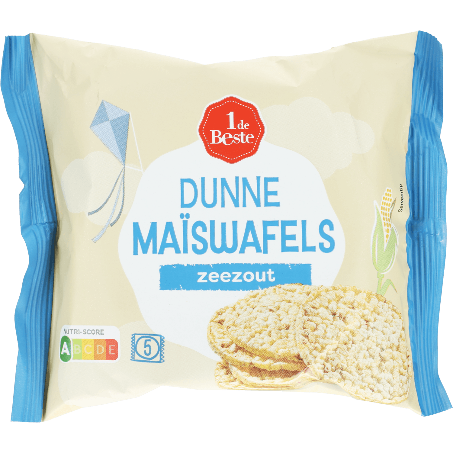 1 De Beste Dunne maiswafels zeezout 4x25gr