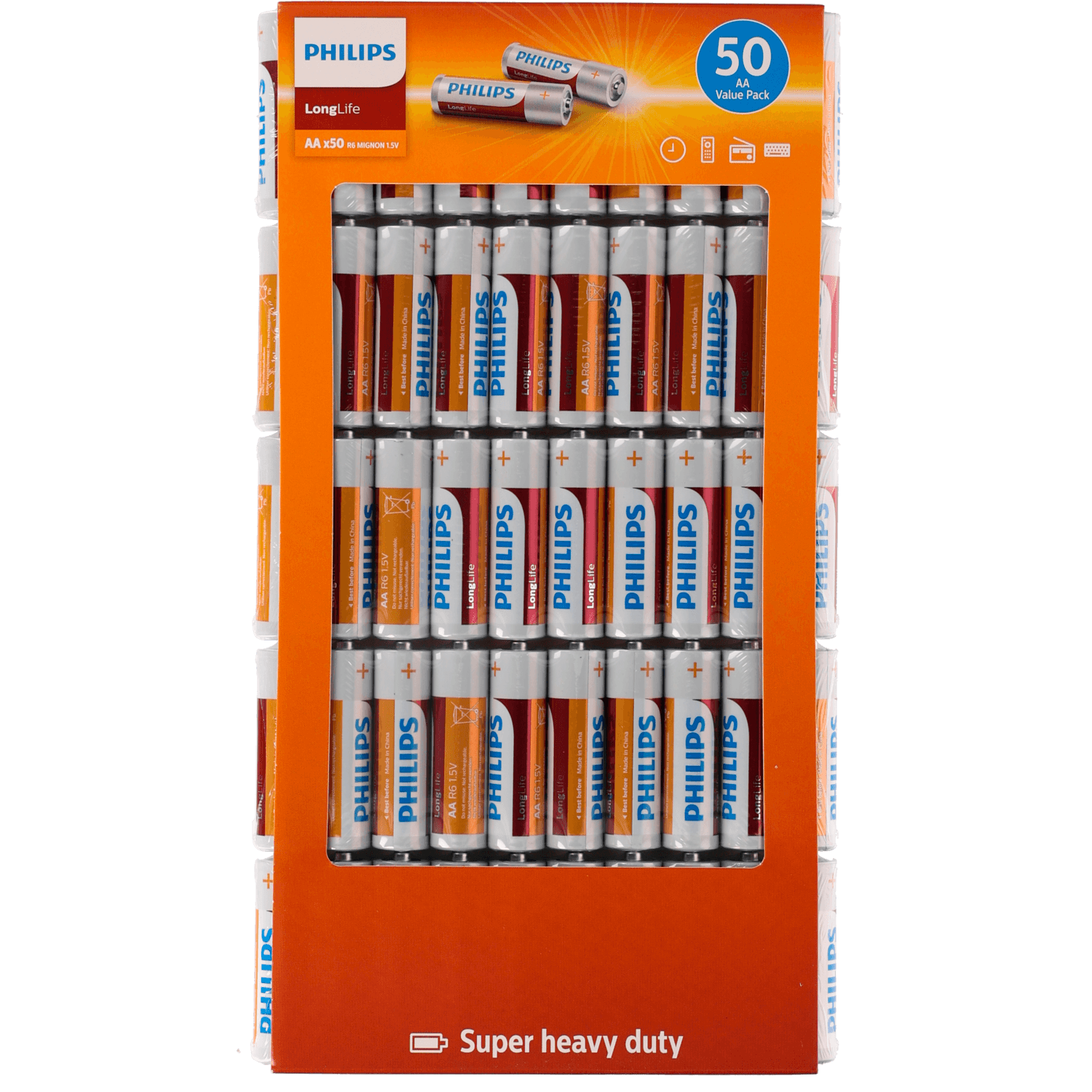 Philips Longlife batterijen AA