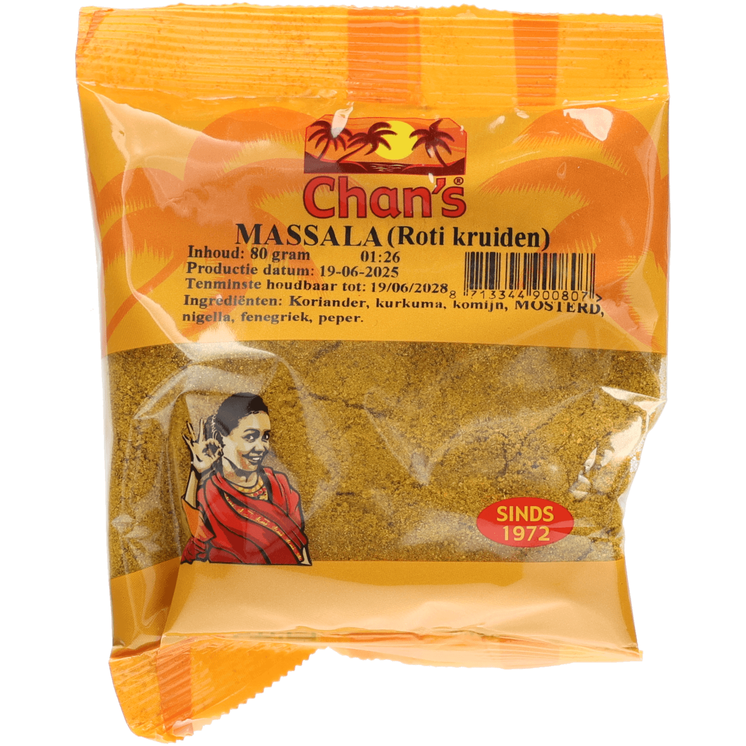 Chan's Massala roti kruiden