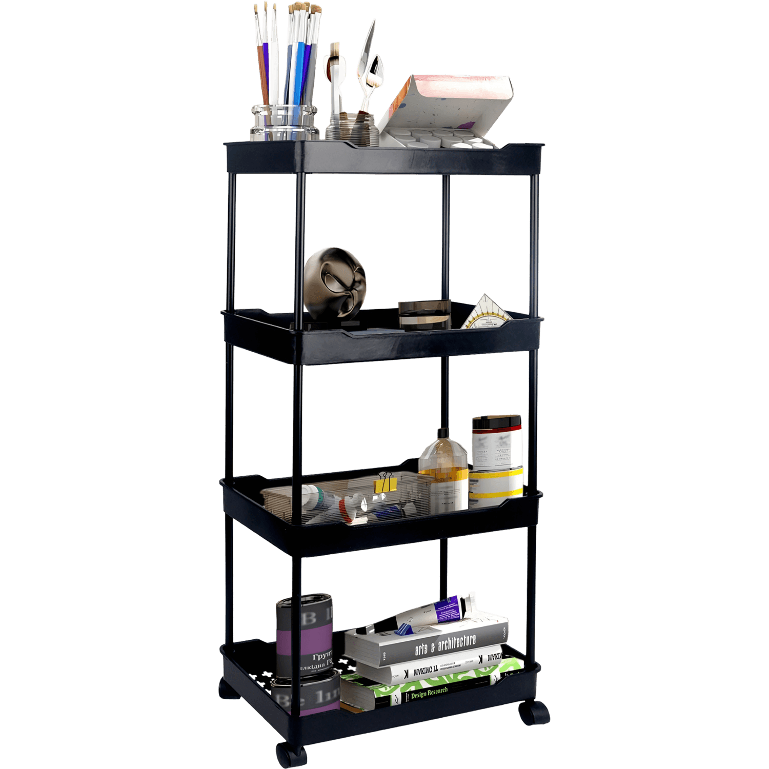 Nexxt opbergtrolley 4 laags