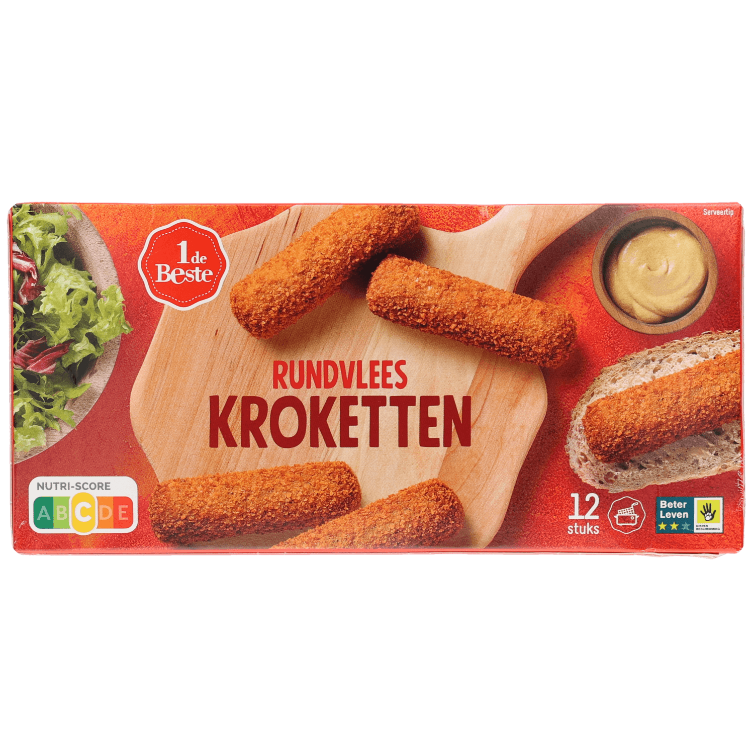 1 De Beste Kroketten rundvlees 12 st.