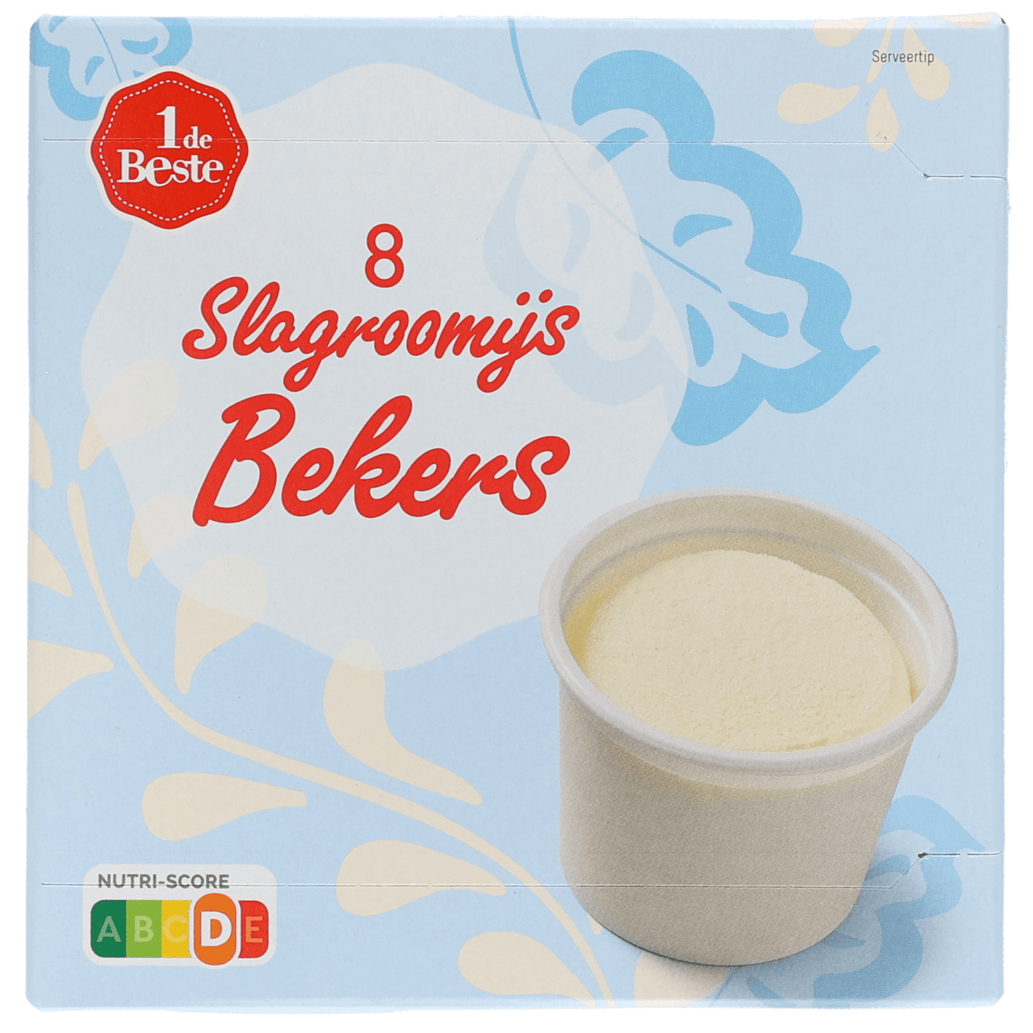 1 De Beste Slagroomijsbekers 8st.