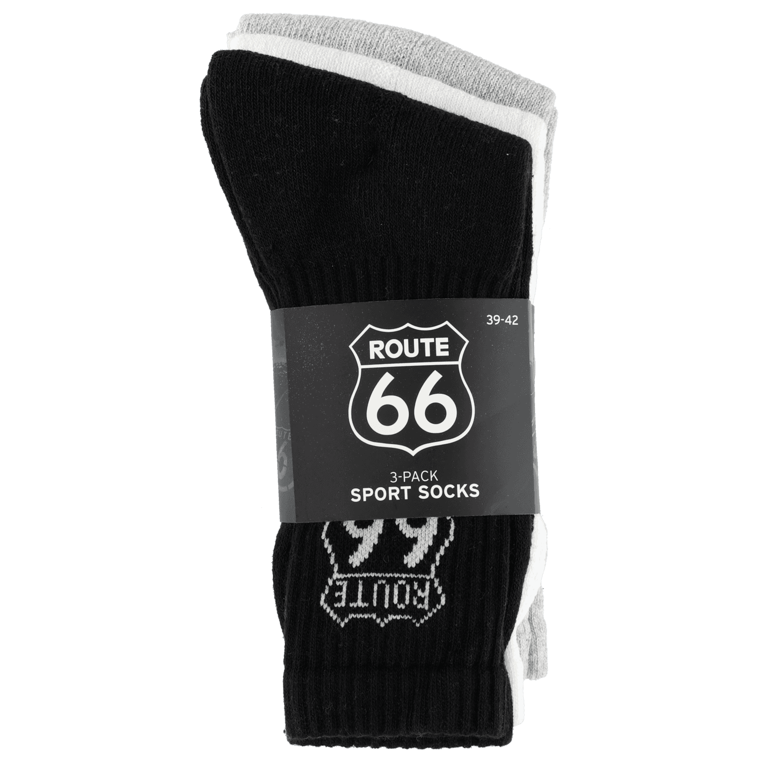 Sportsokken route 66 3/1 mt39-46 3 assorti