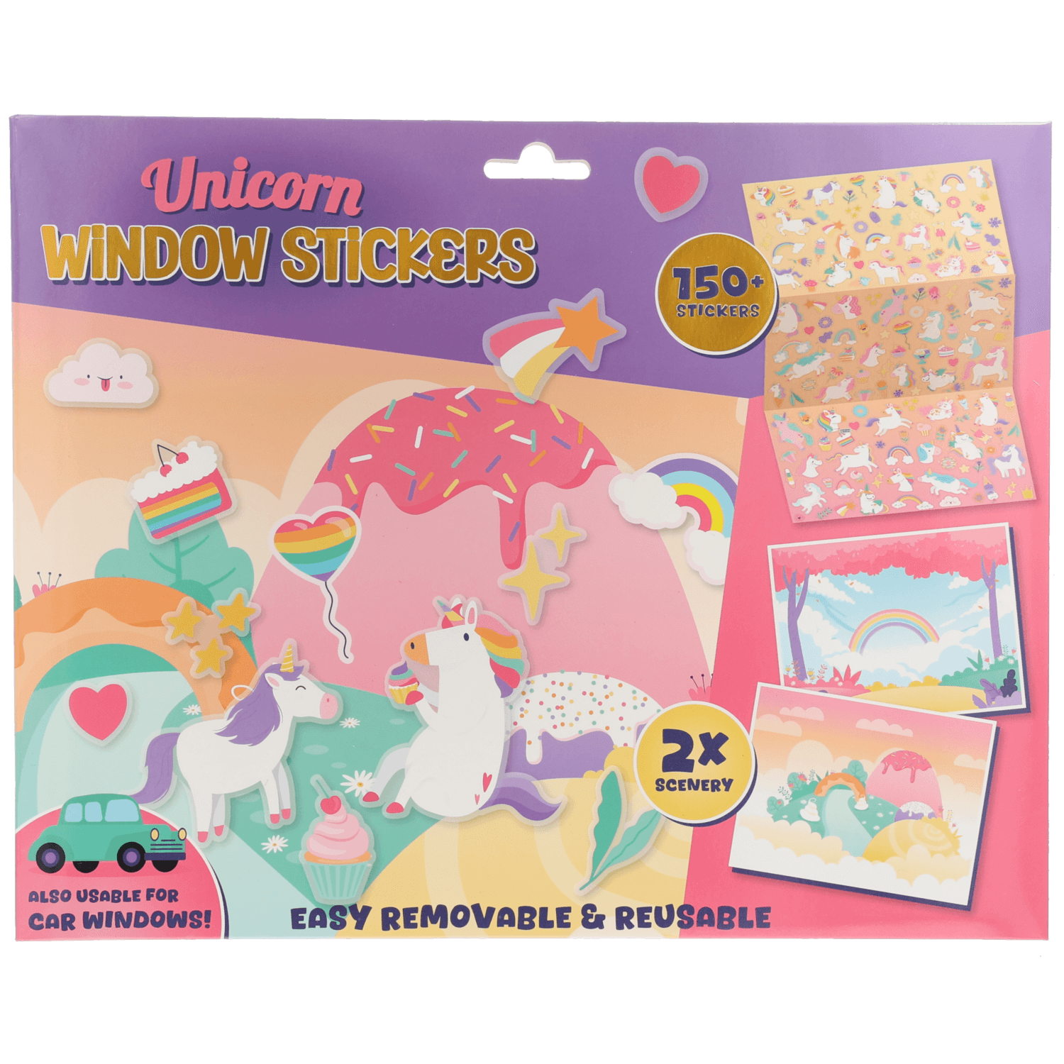 Window stickers 4 ass.