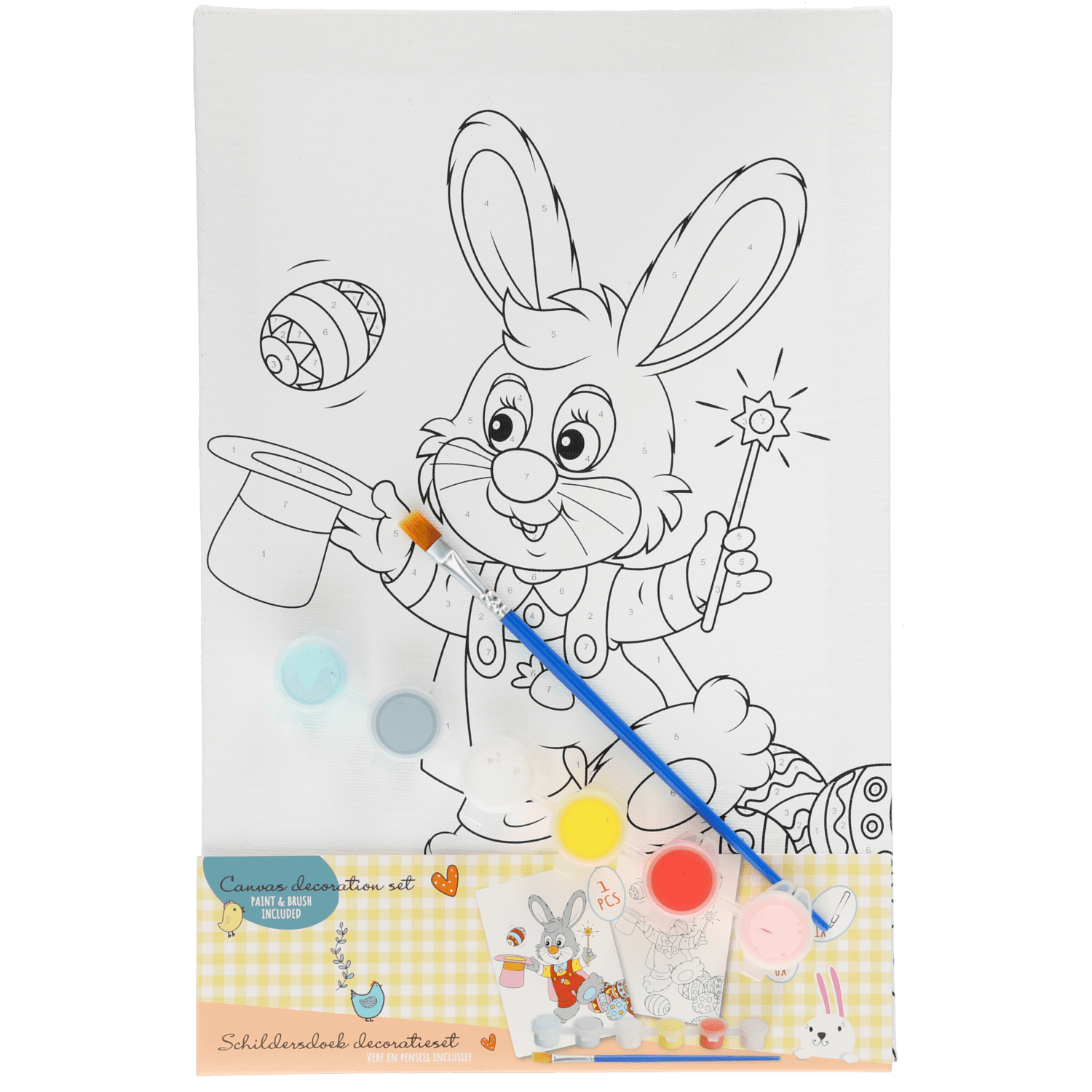 Schilder op nummer pasen