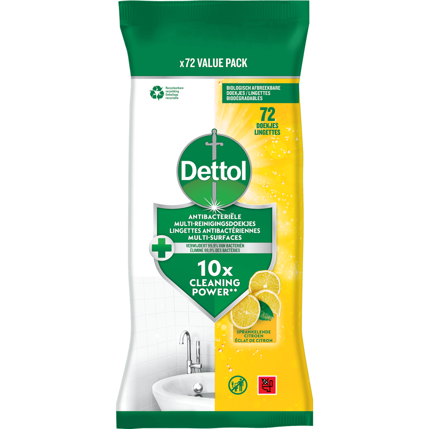 Dettol Multi reinigingsdoekjes citrus
