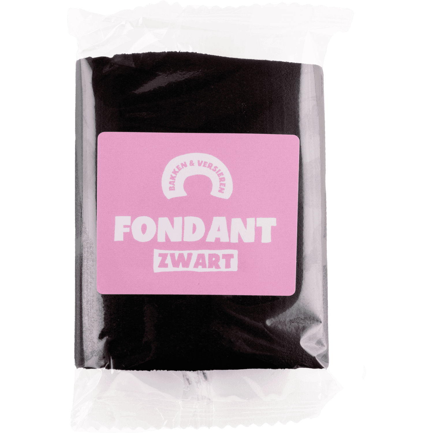 Bakken en versieren Rolfondant zwart