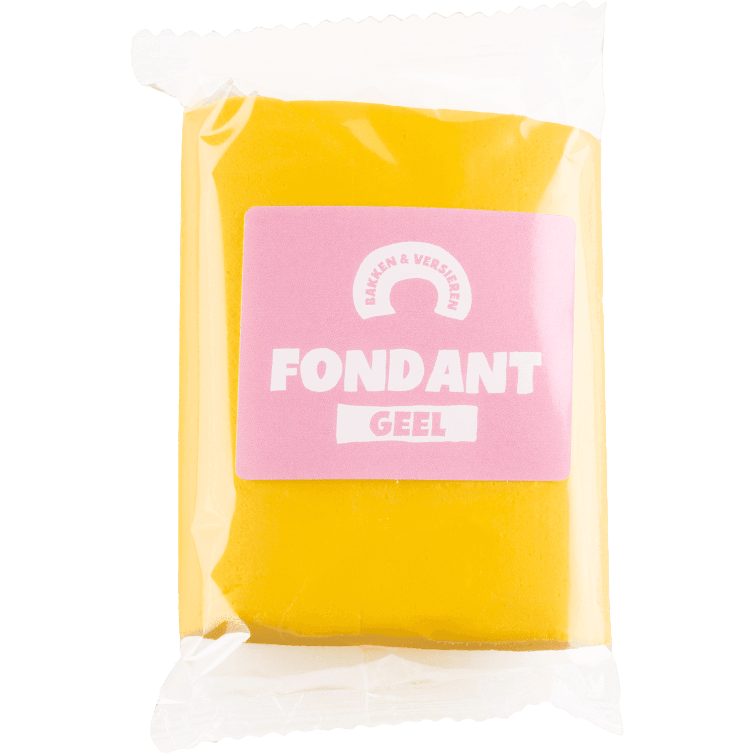 Bakken en versieren Rolfondant geel