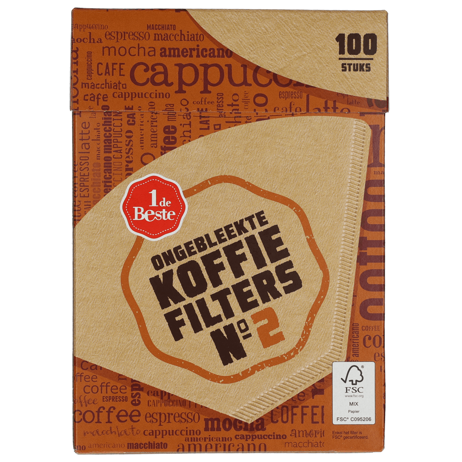 1 De Beste Koffiefilterzakjes nr. 2 ongebleekt