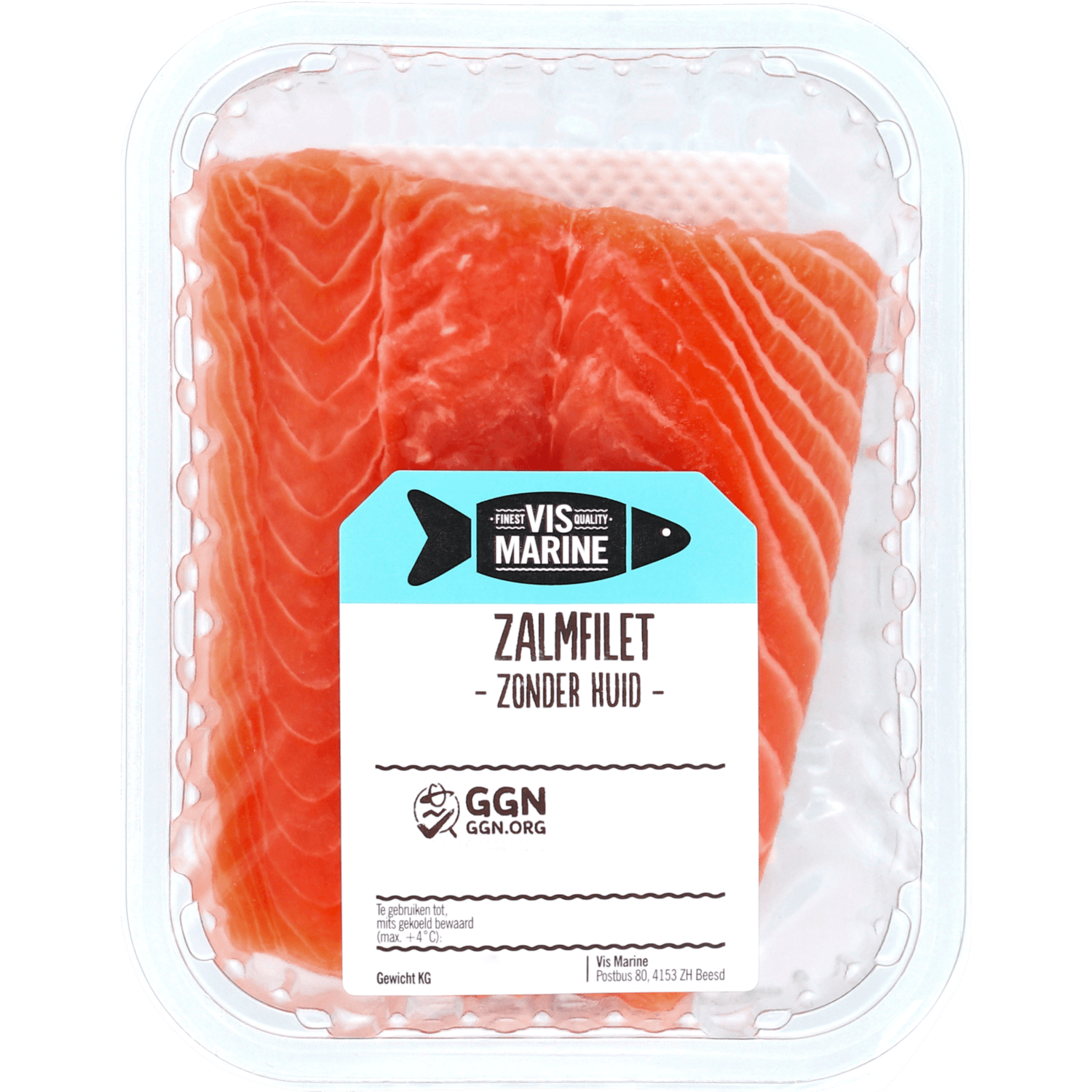 Zalmfilet zonder huid