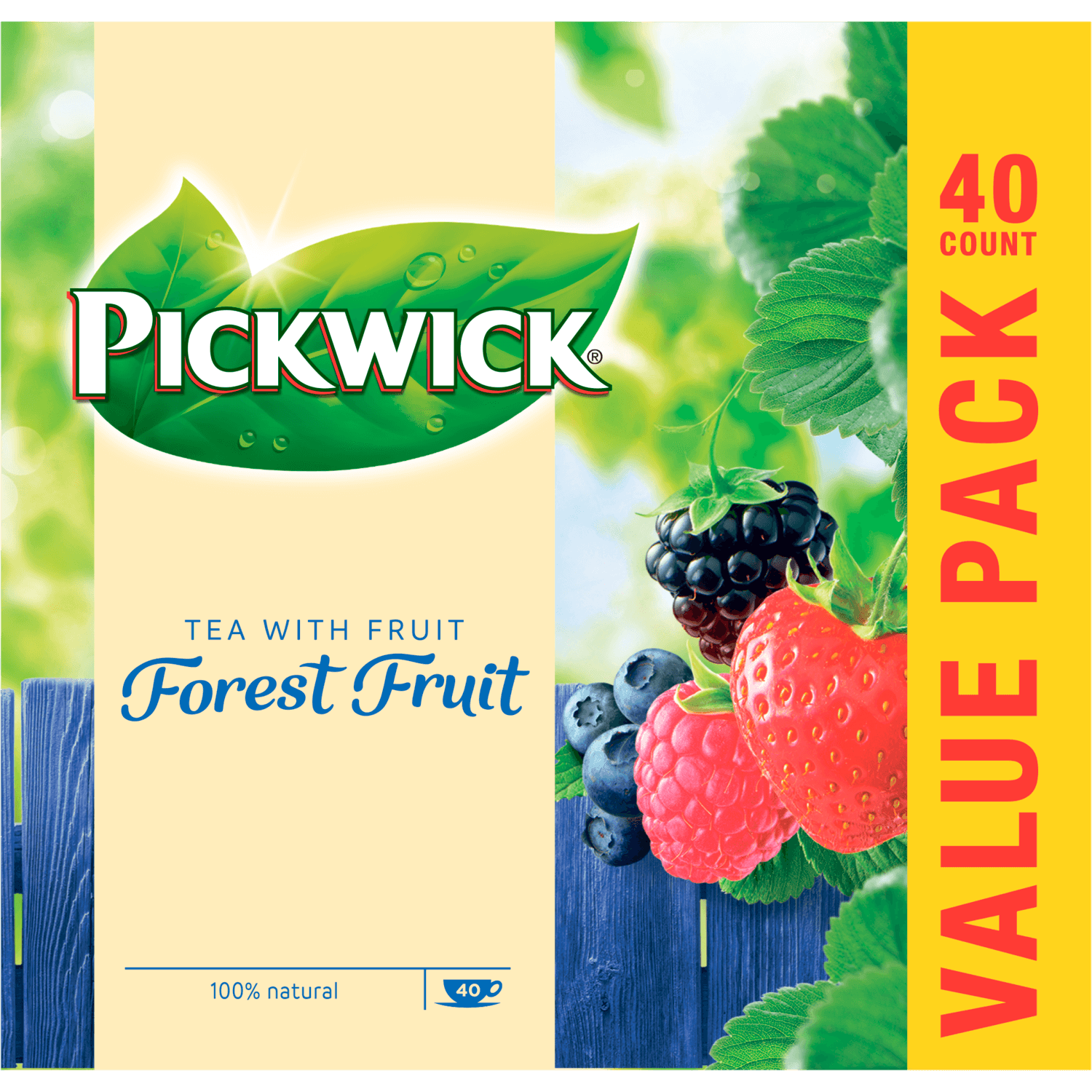 Pickwick Vruchtenthee forest fruit 40 zk.