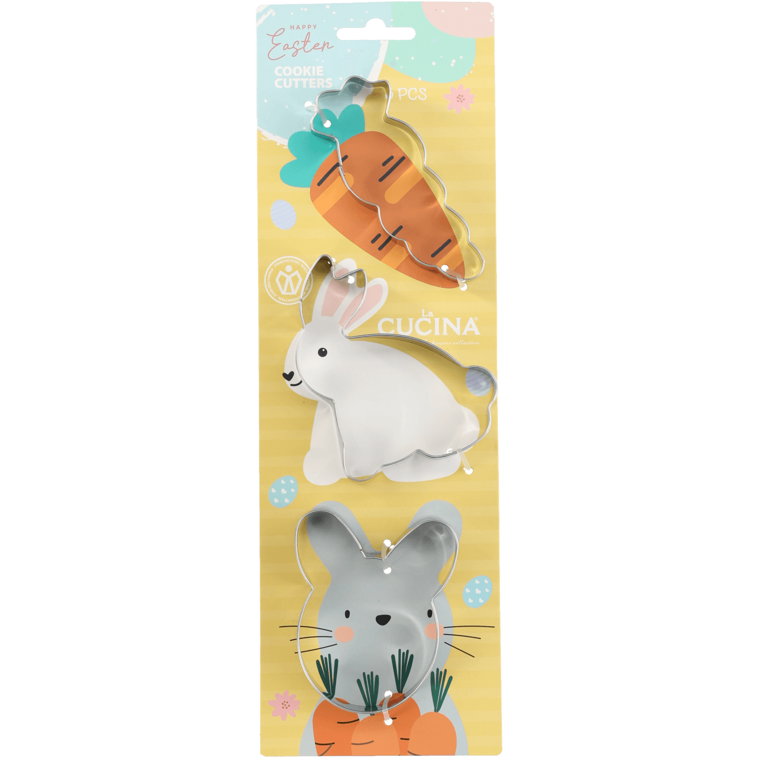 Uitsteekvormpjes rvs pasen 3ass