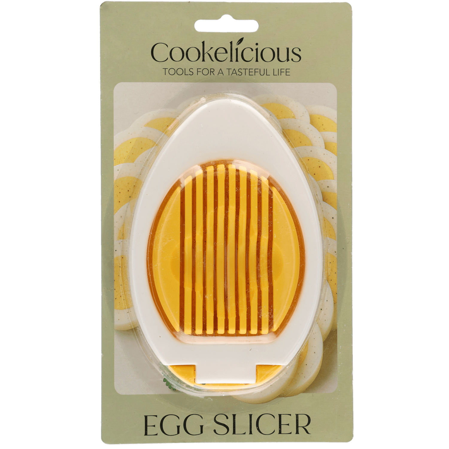 Eiersnijder geel / wit