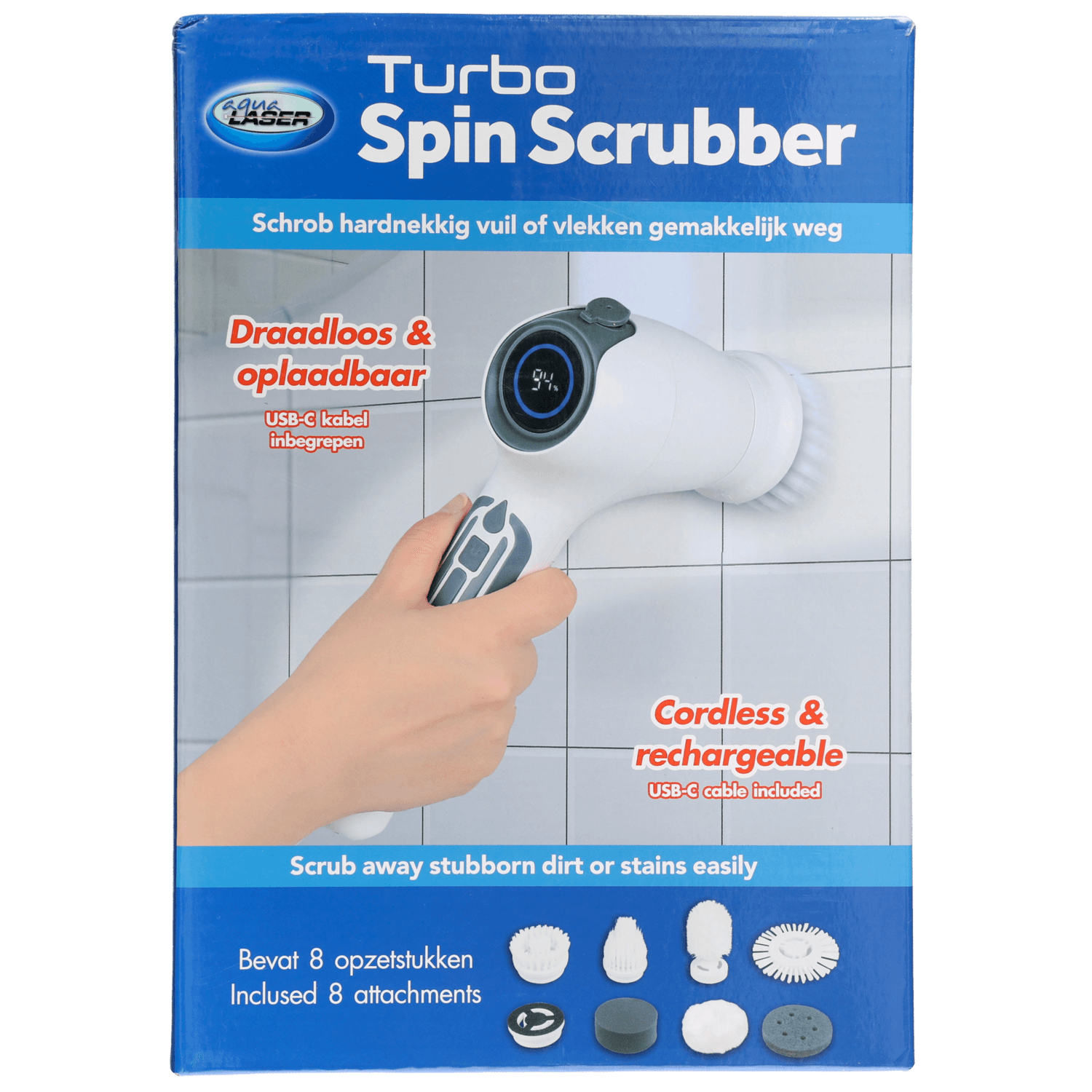 Aqua Laser Turbo spin scrubber