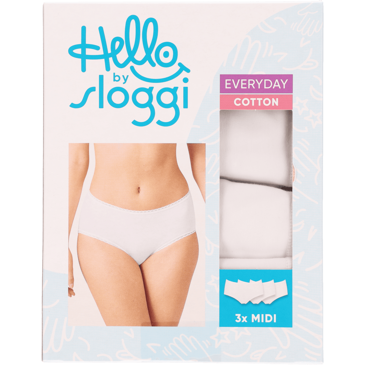 Sloggi Everyday slips maxi 3-pack wit