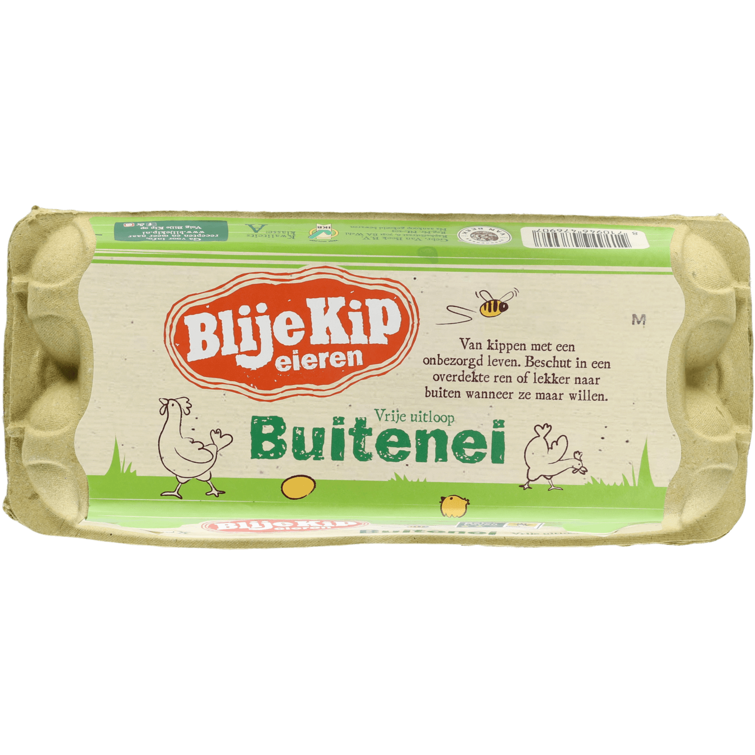 BLIJE KIP Vrije uitloop eieren