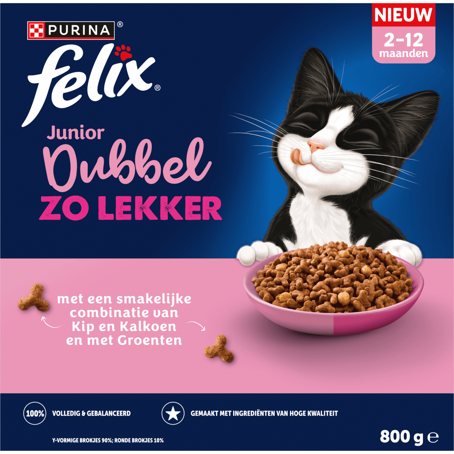 Felix Kattenvoer droog junior dubbel zo lekker