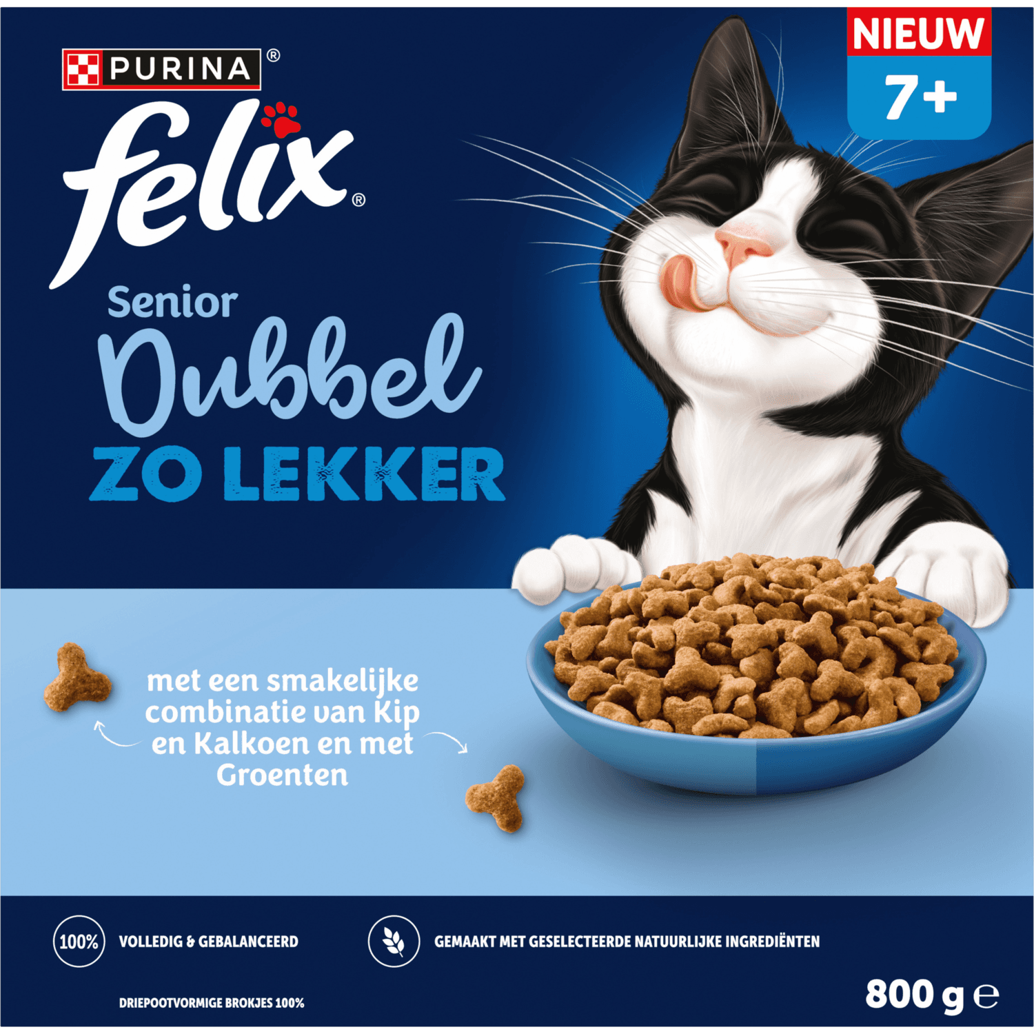 Felix Kattenvoer droog senior dubbel zo lekker