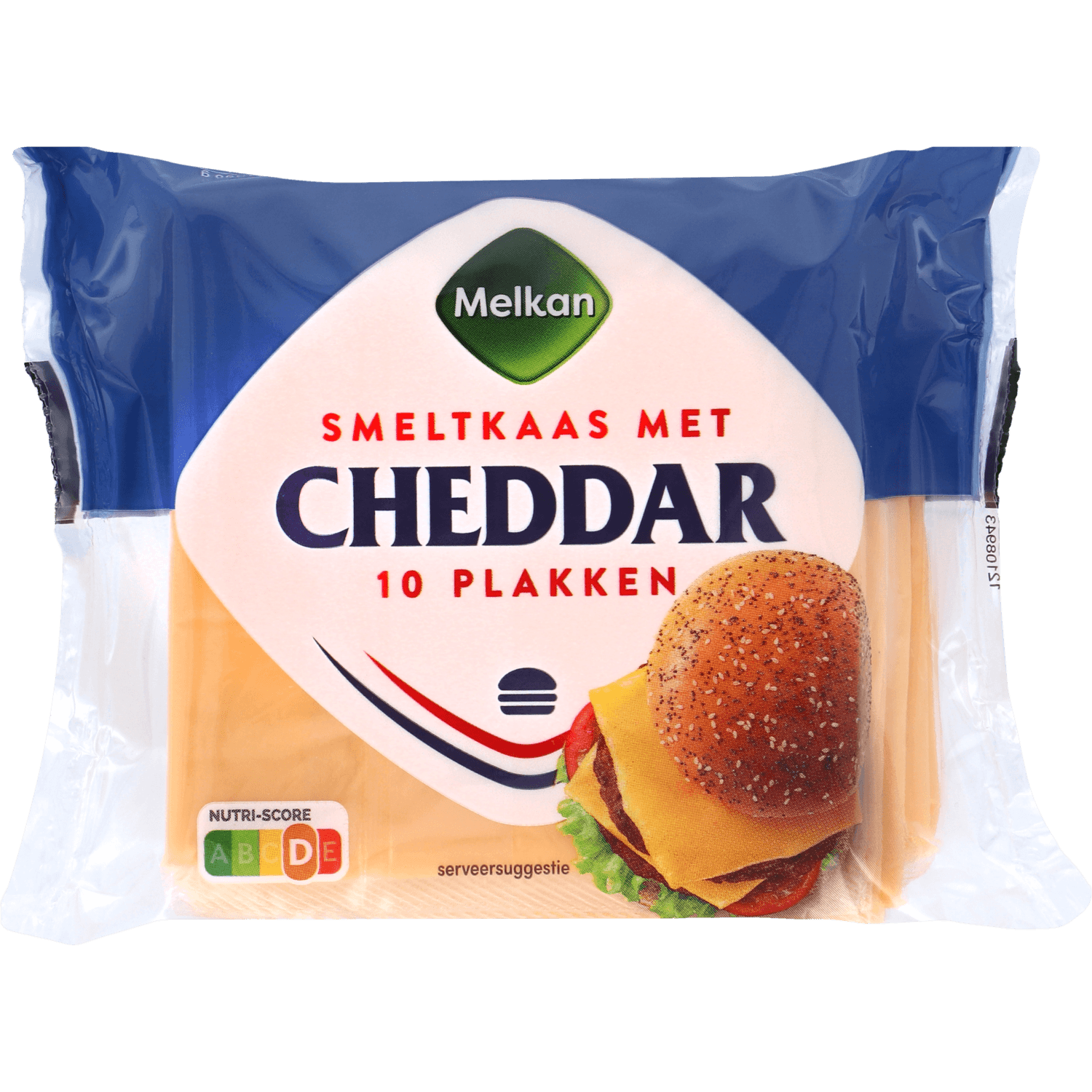 Melkan Cheddar smeltkaas 10 plakken
