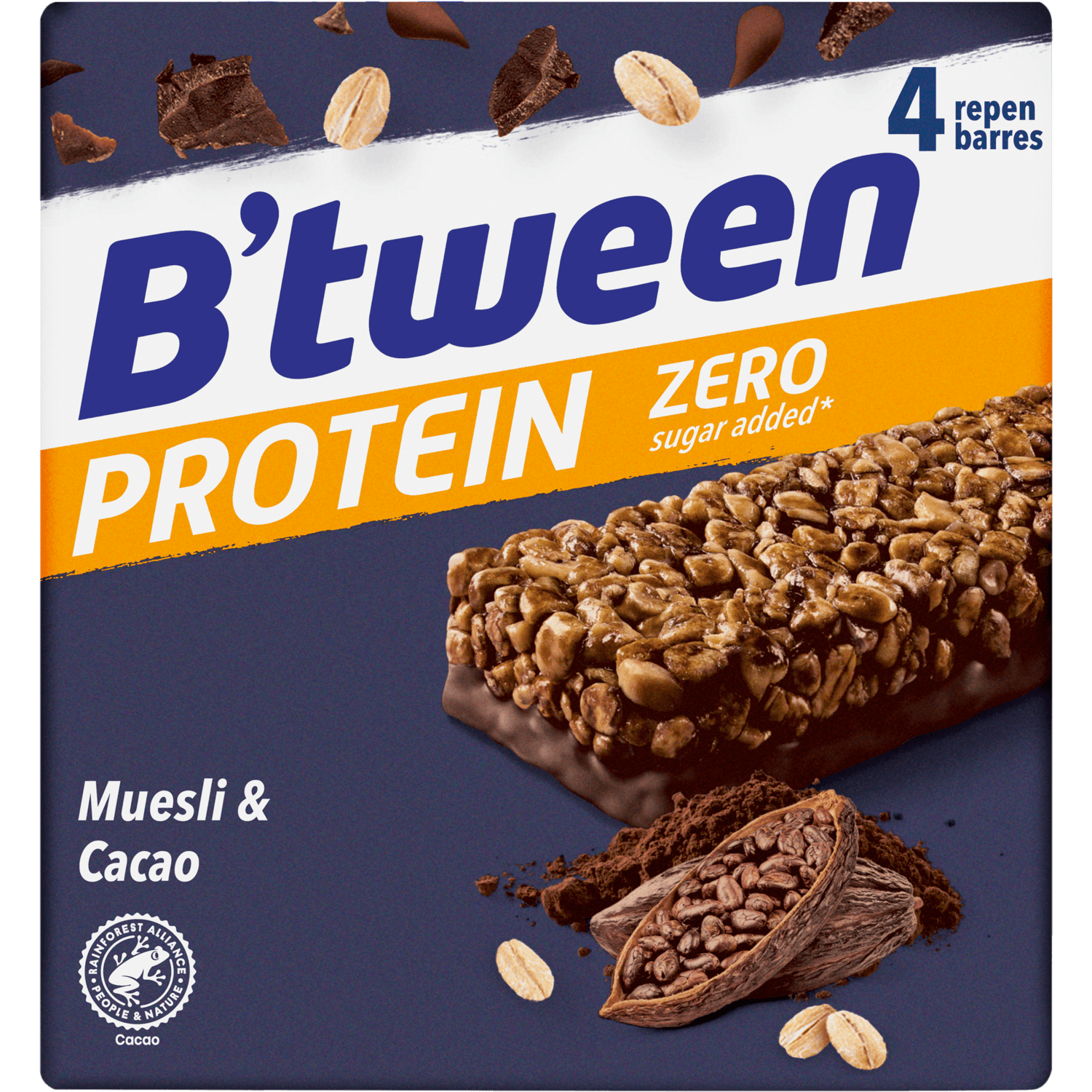 Hero Btween protein muesli & cacao 4 st.