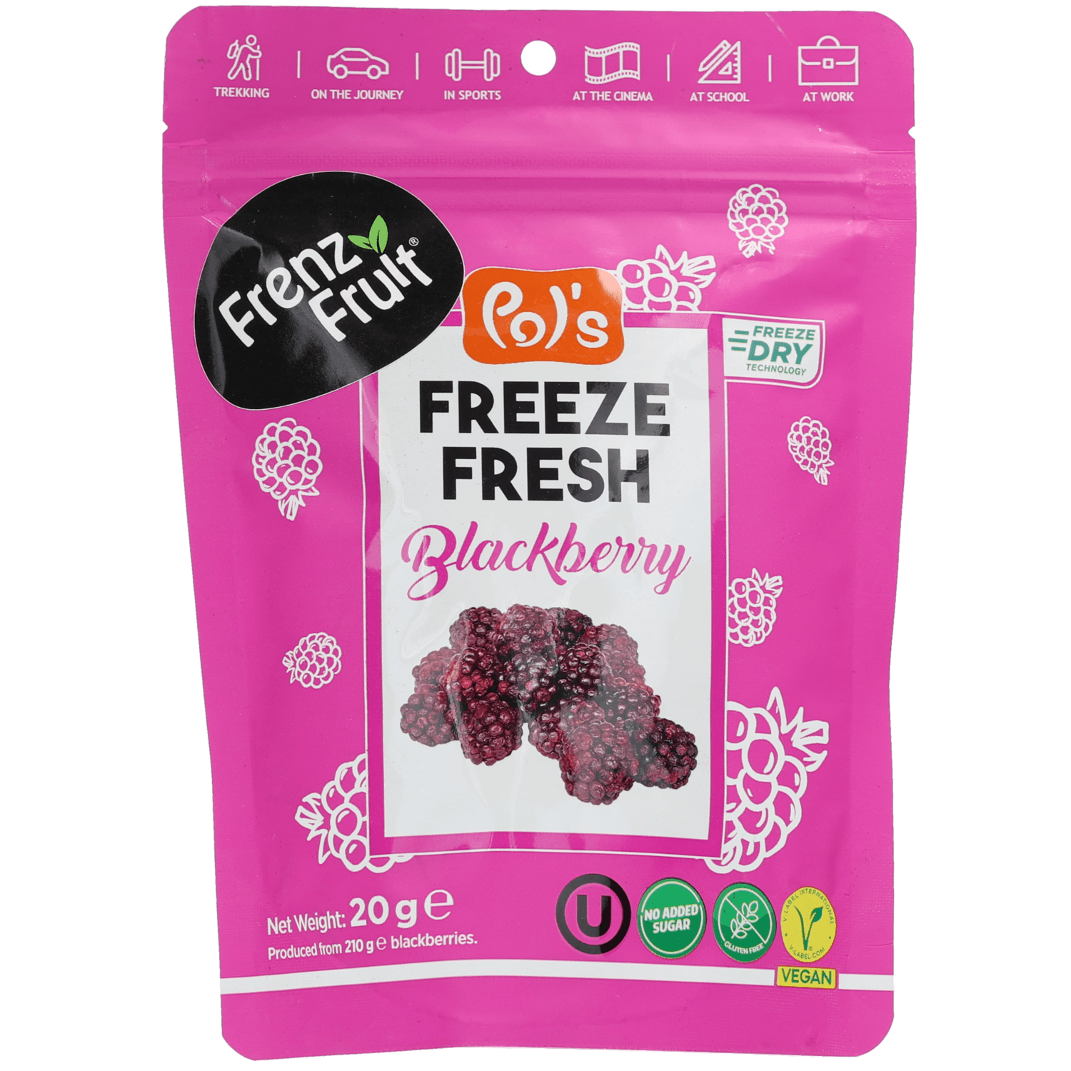 Gevriesdroogde bramen