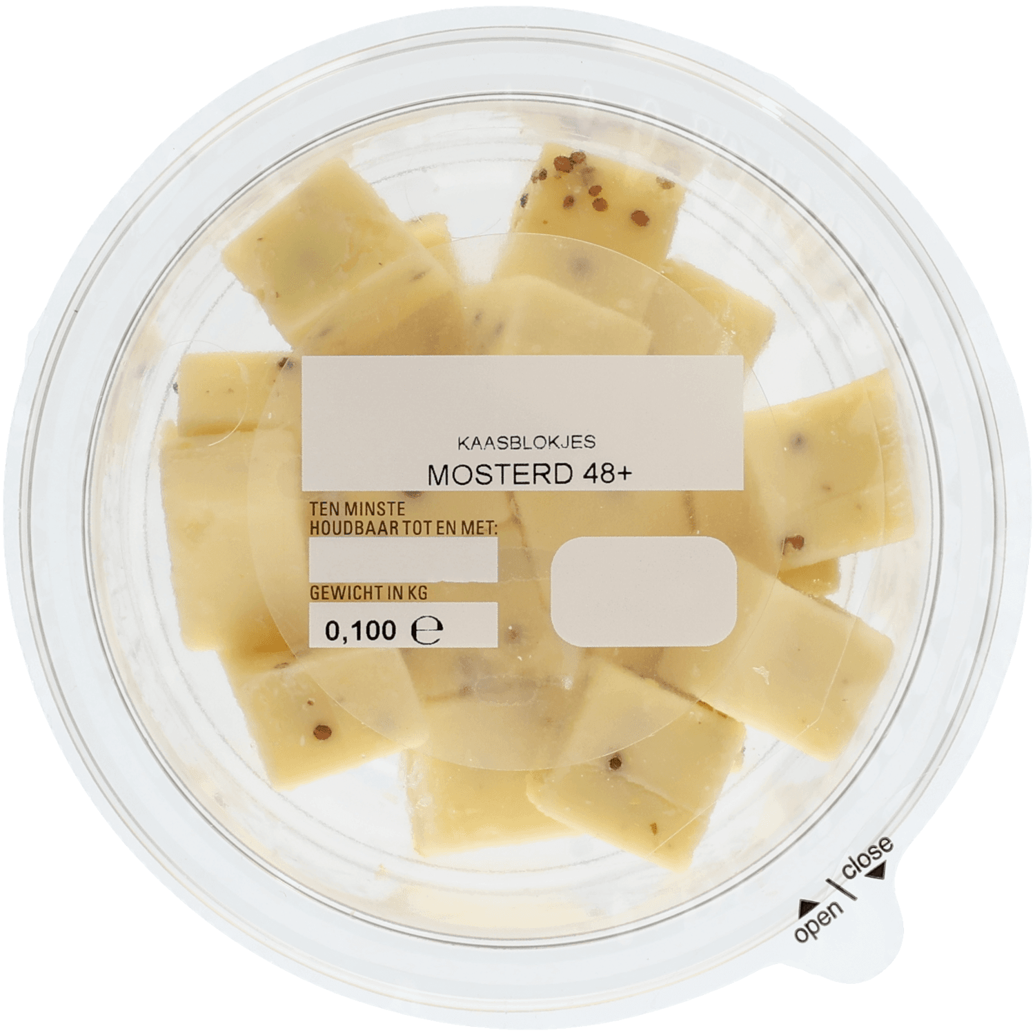 Bits & bites Kaasblokjes mosterd