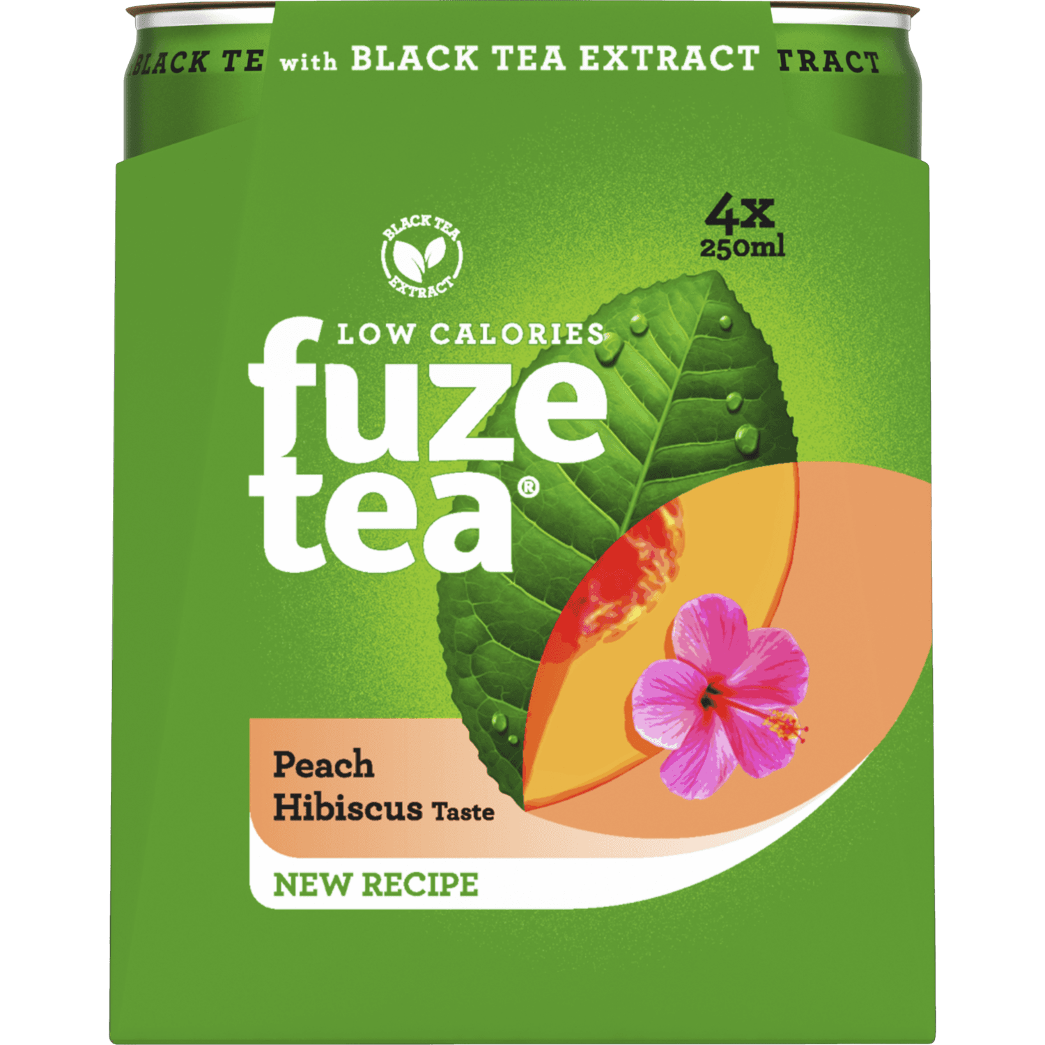 Fuze tea Ice tea perzik hibiscus 4x25 cl